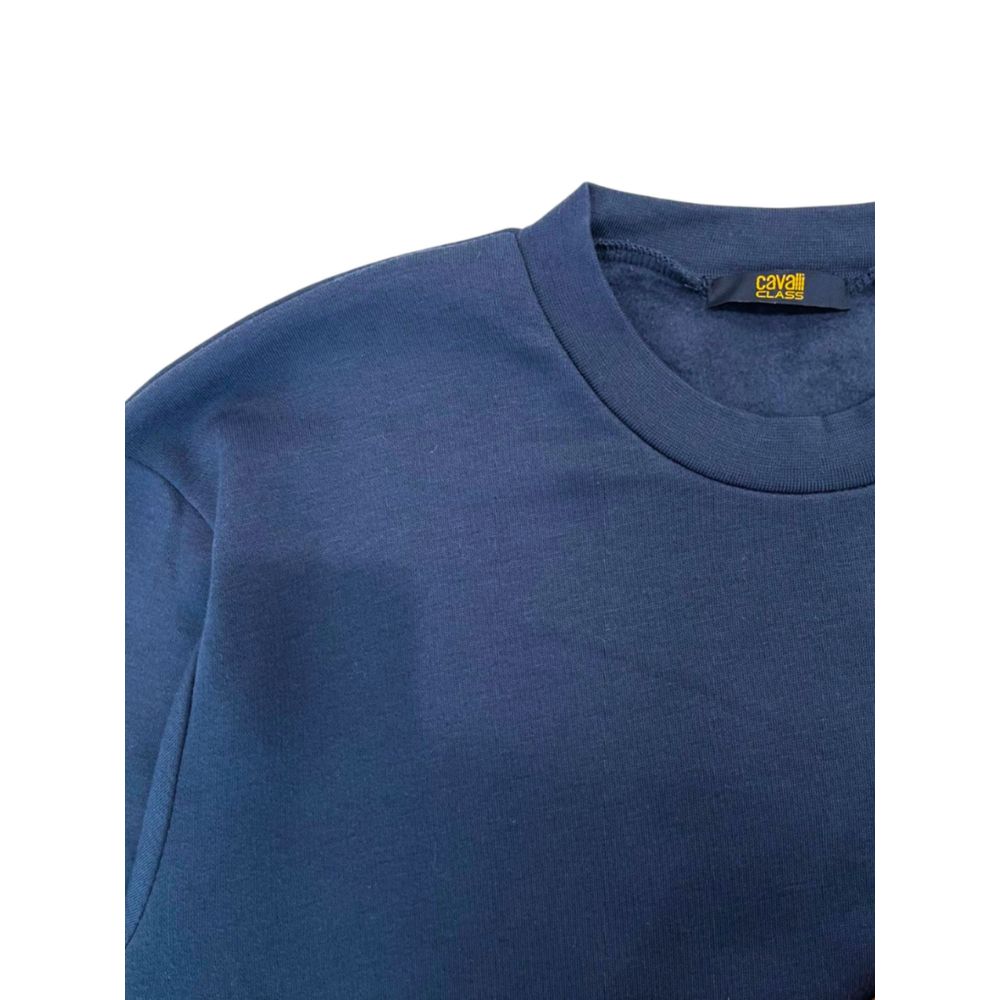 Blue Polyester Men Sweater