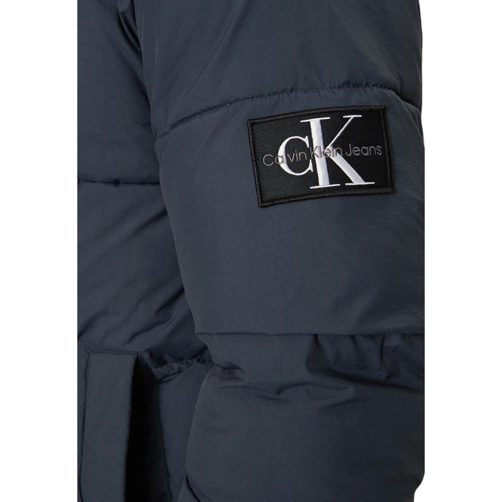 Blue Polyamide Jackets & Coat