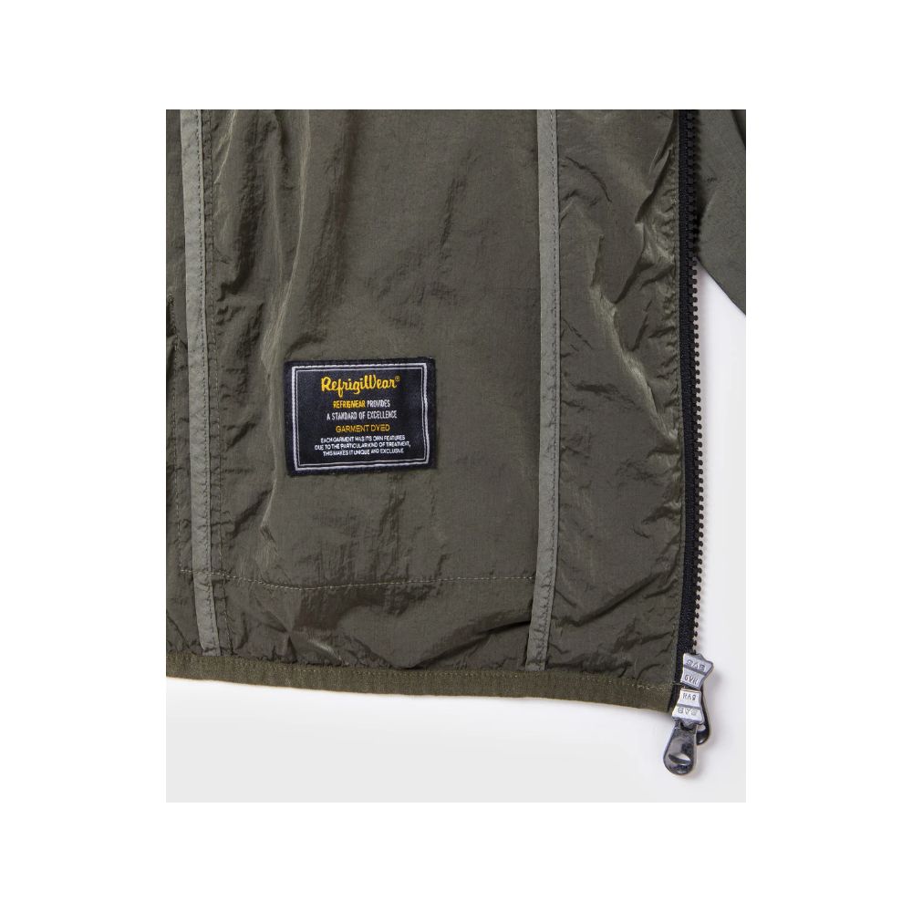 Green Polyamide Men Jacket