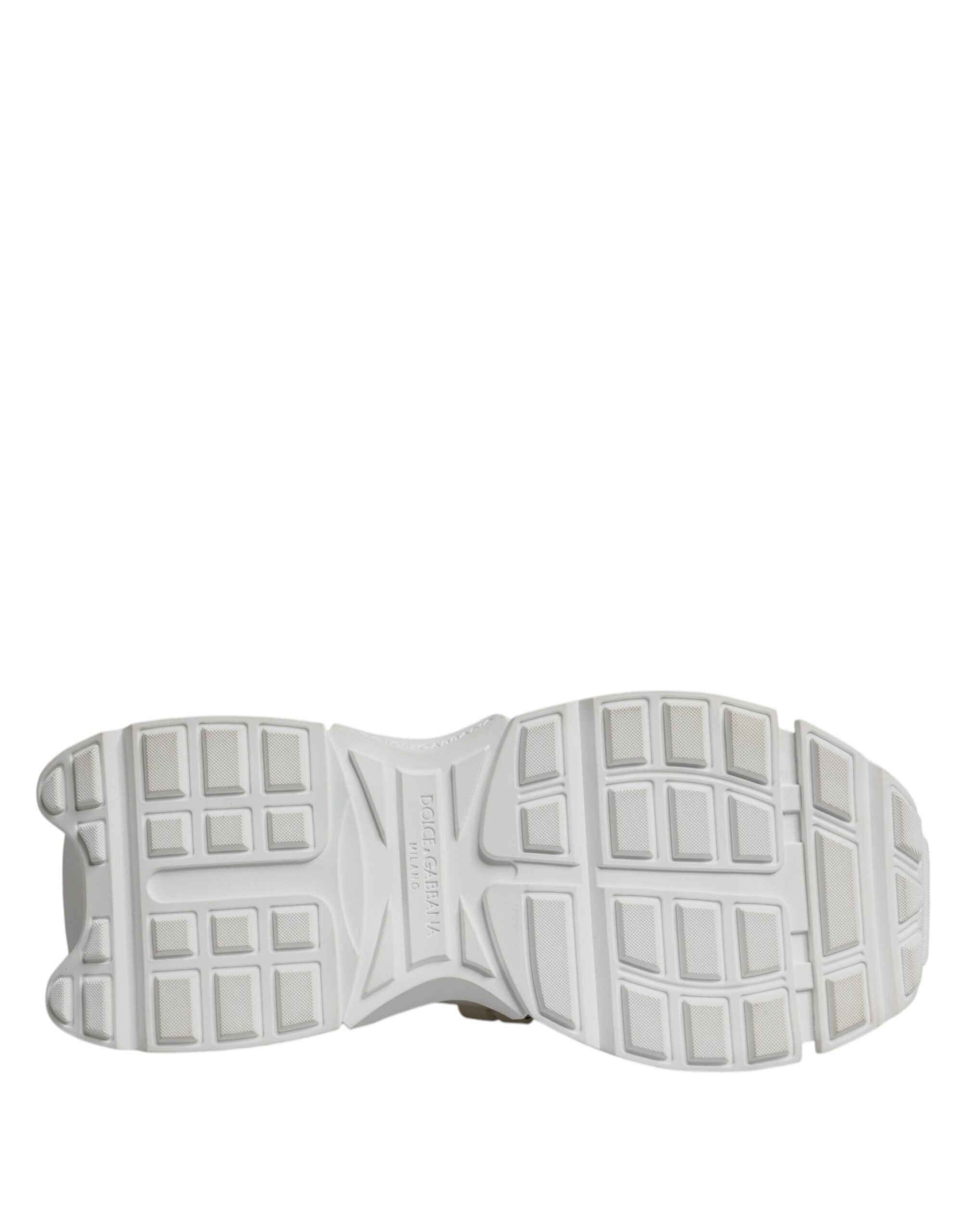 White Nylon Low Top Space Sneakers Shoes