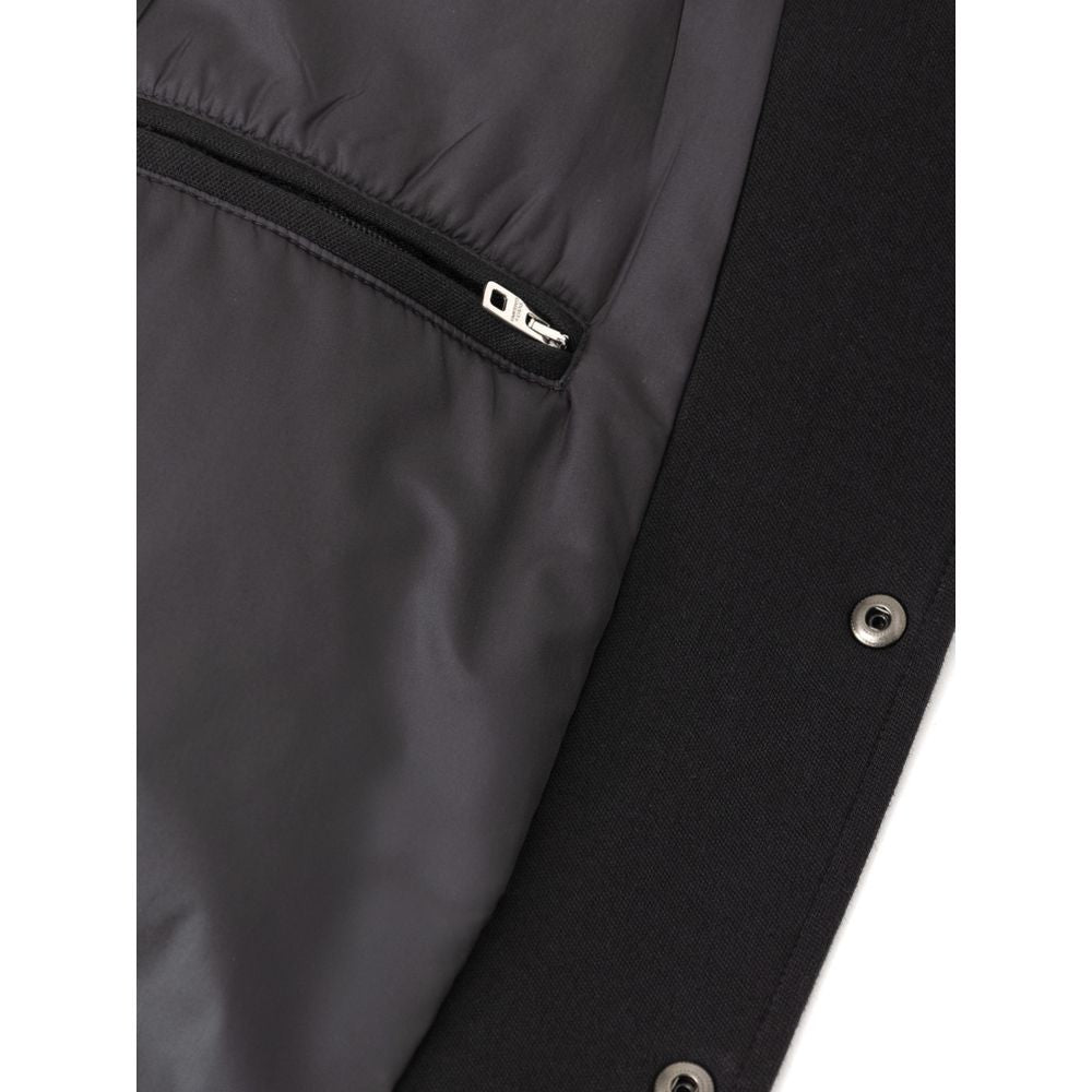 Black Viscose Jackets & Coat