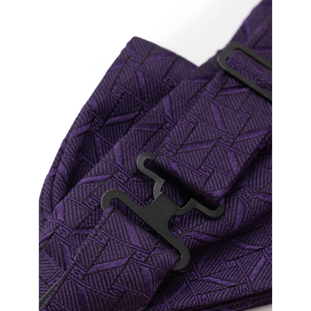 Purple Silk Bowty