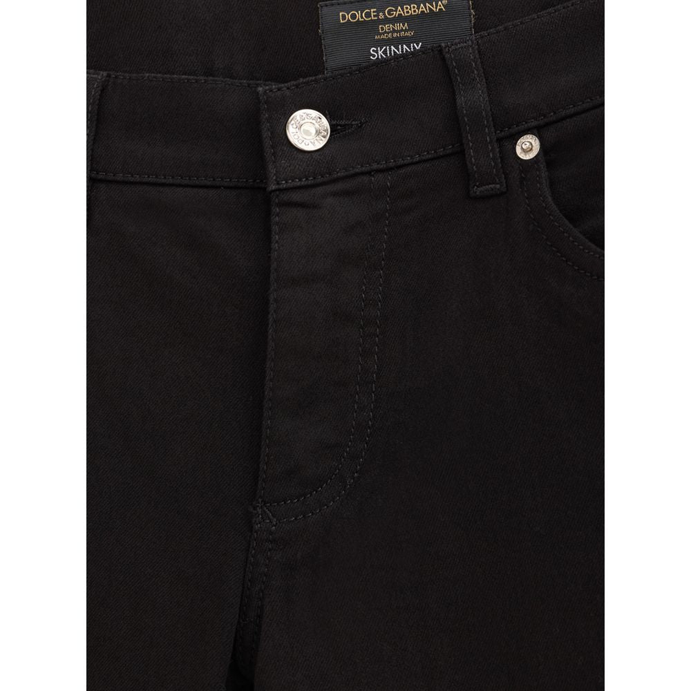 Black Cotton Jeans Denim