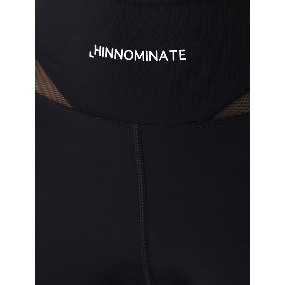 Black Polyamide Jeans & Pant