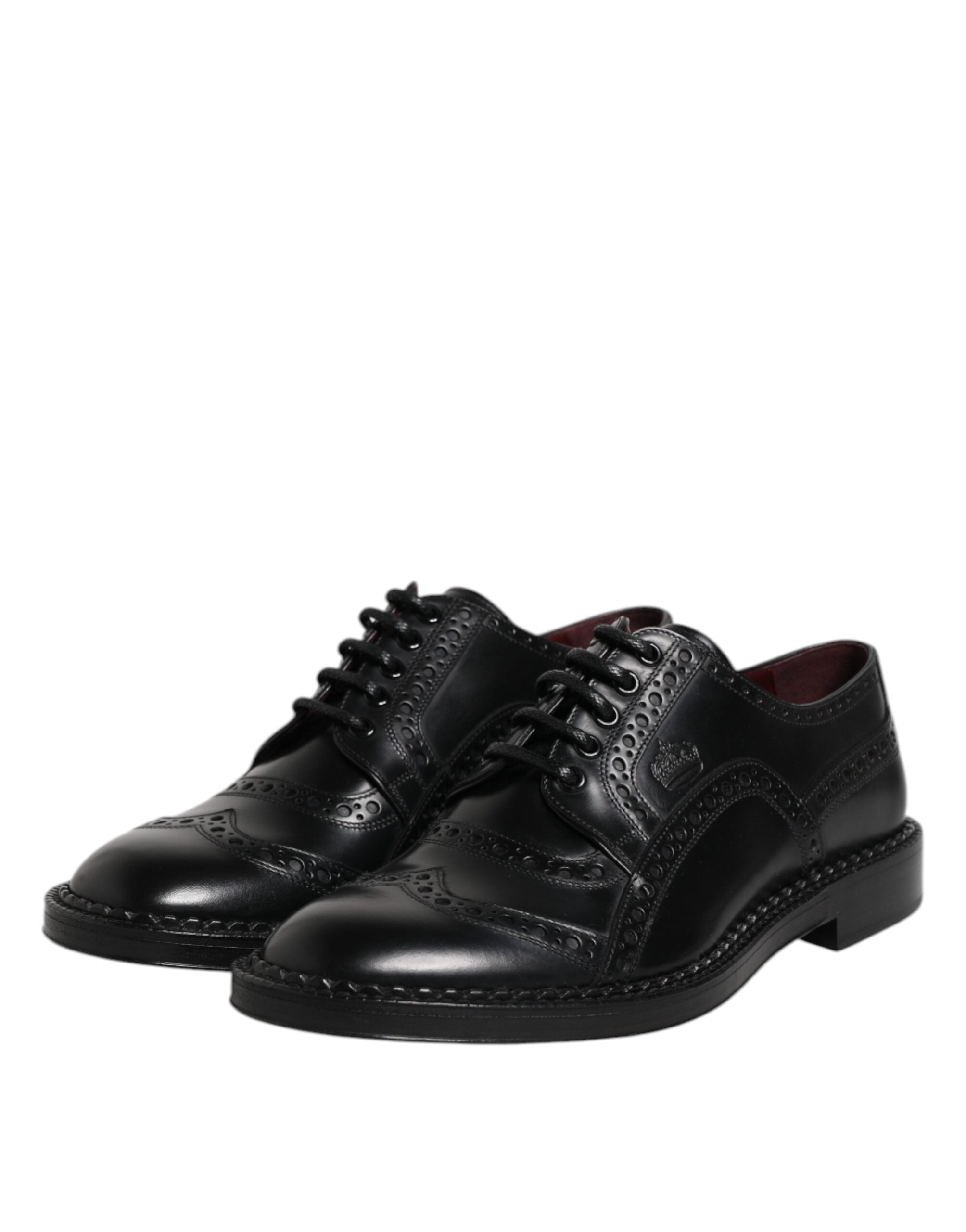 Black Calf Leather Derby Formal Dress Shoes