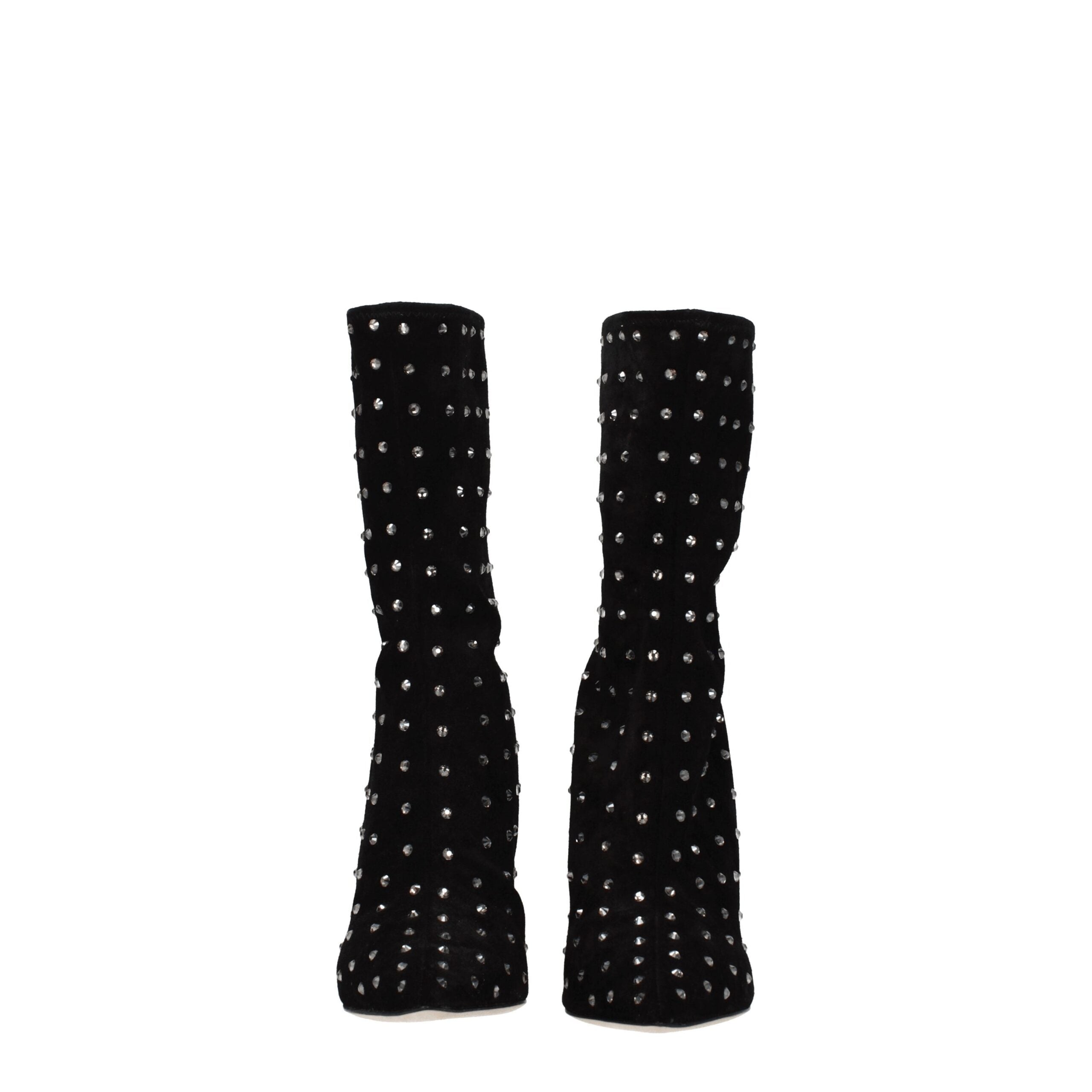 Black Leather Ankle Boots