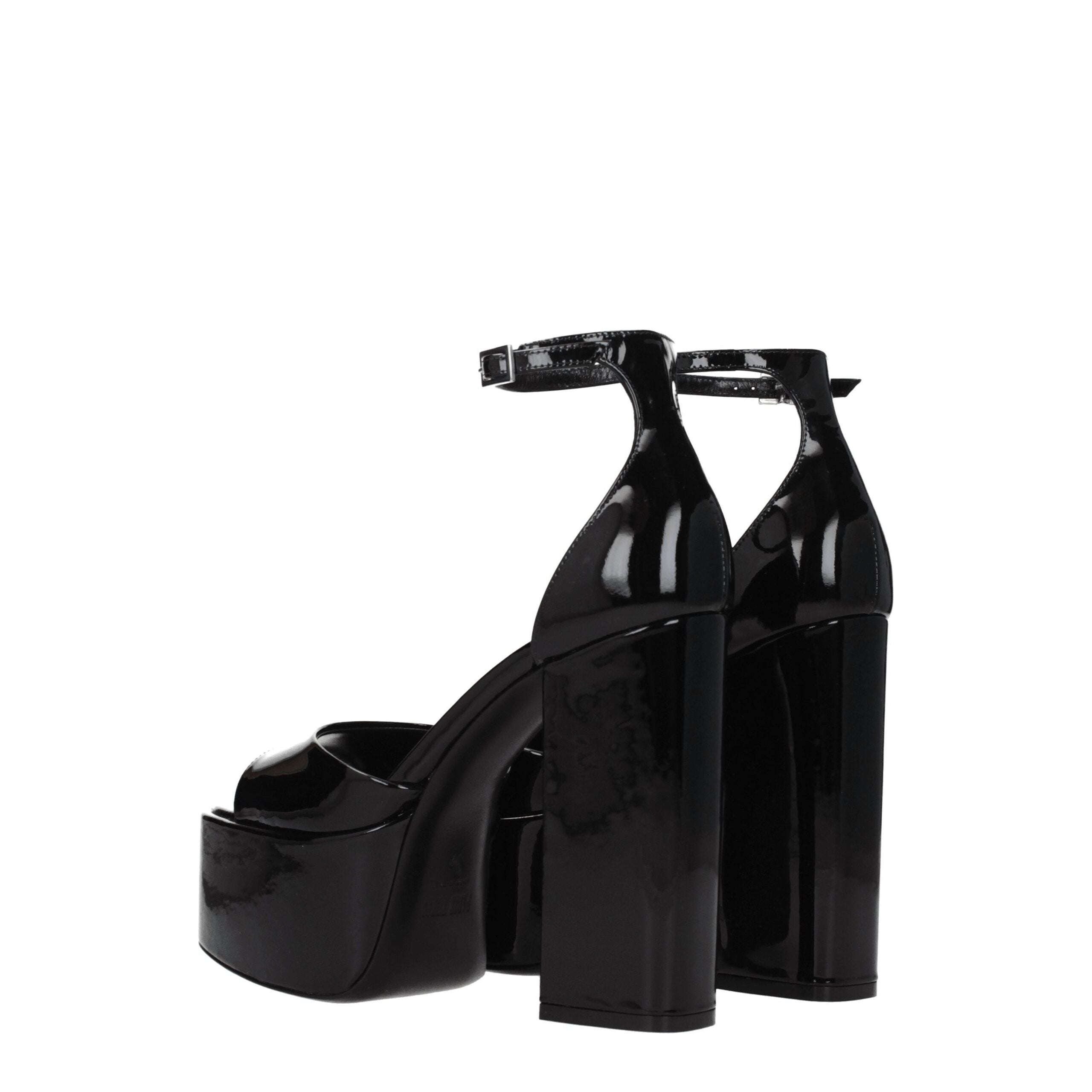 Black Leather Platforms