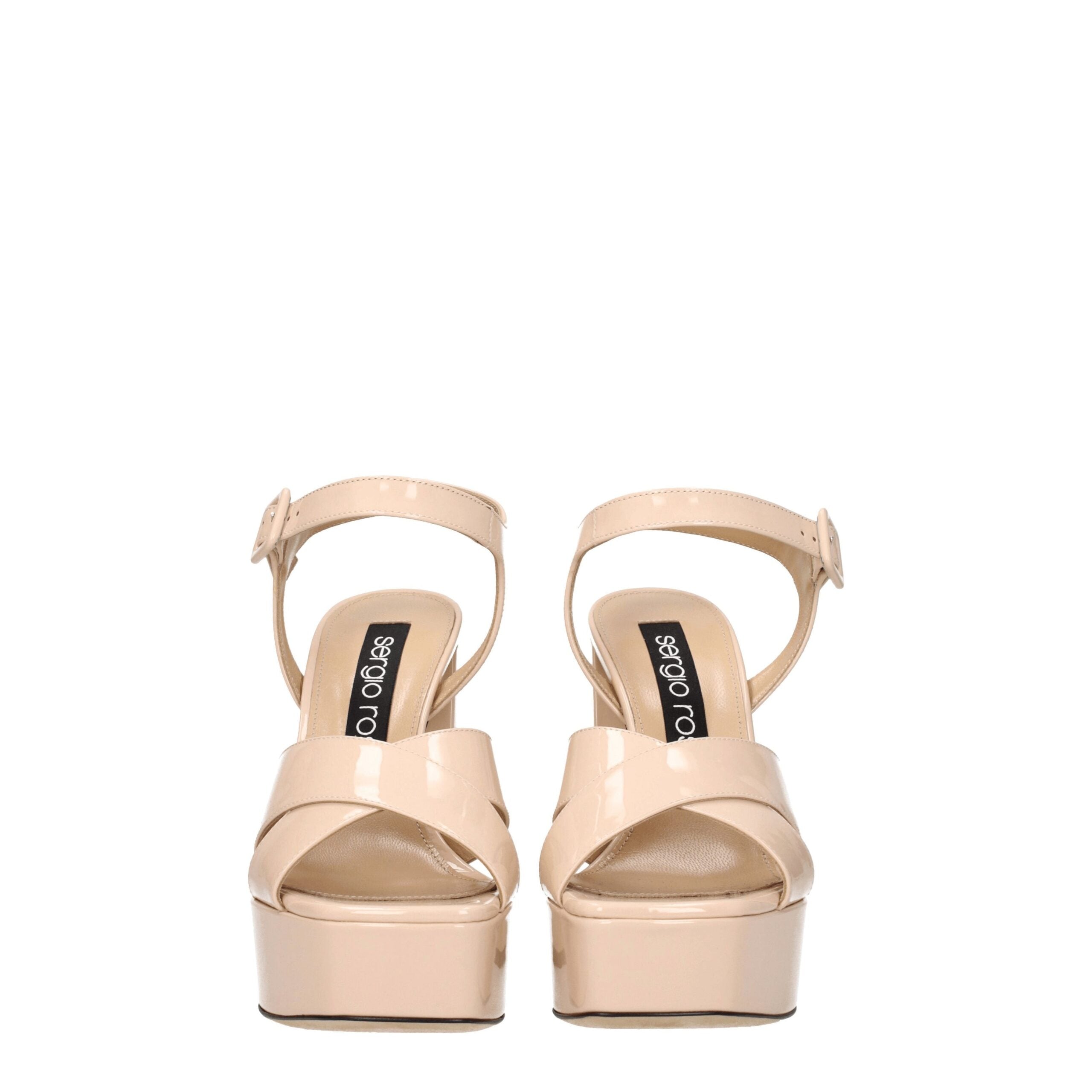 Pink Leather Platforms