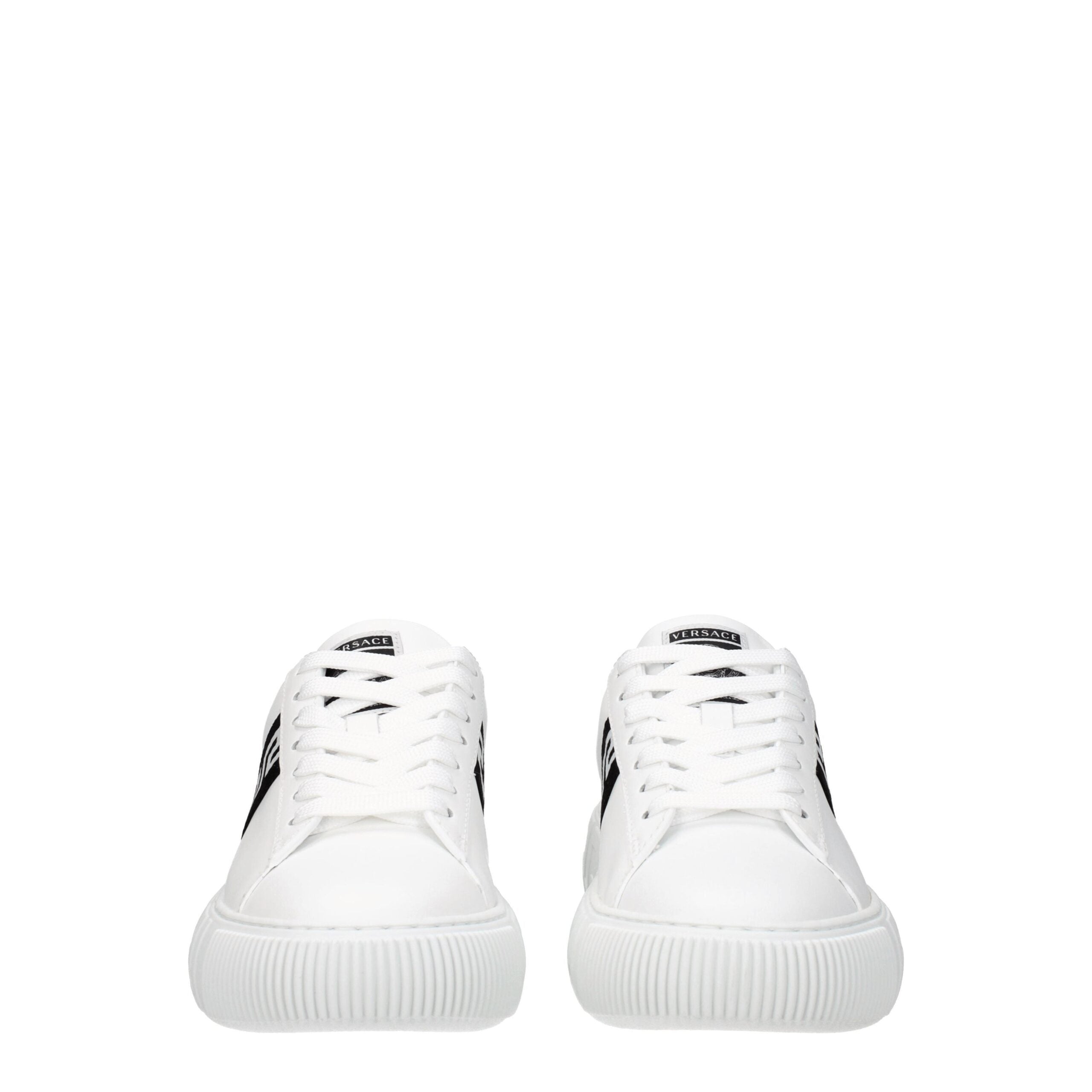 White Leather Low Tops
