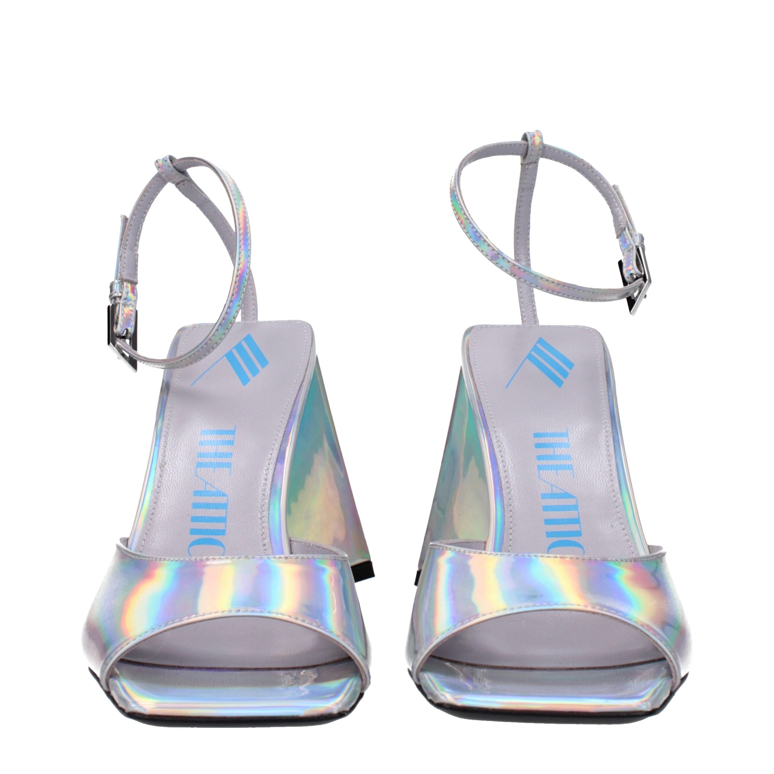 Gray Leather Platforms