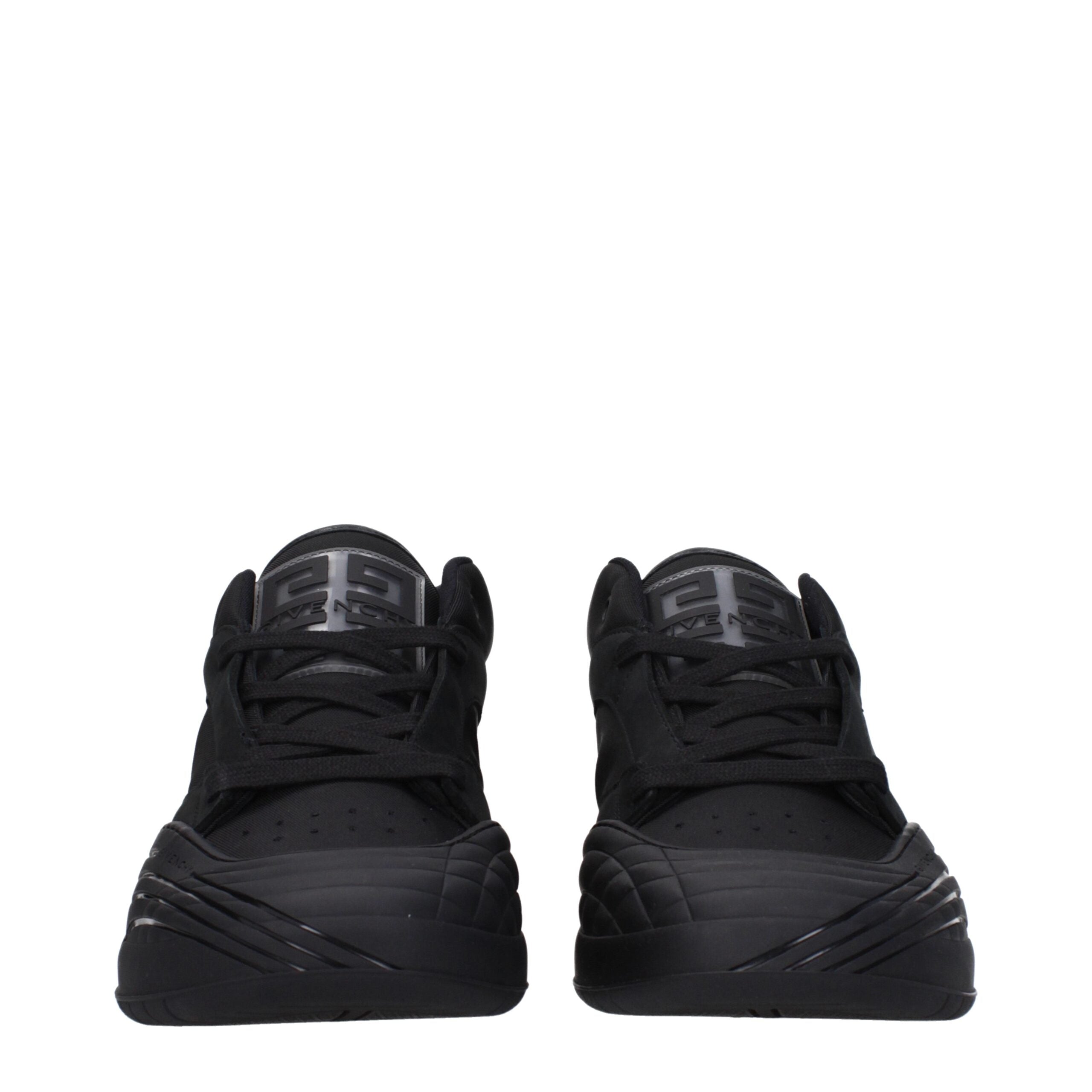 Black Fabric Low Tops