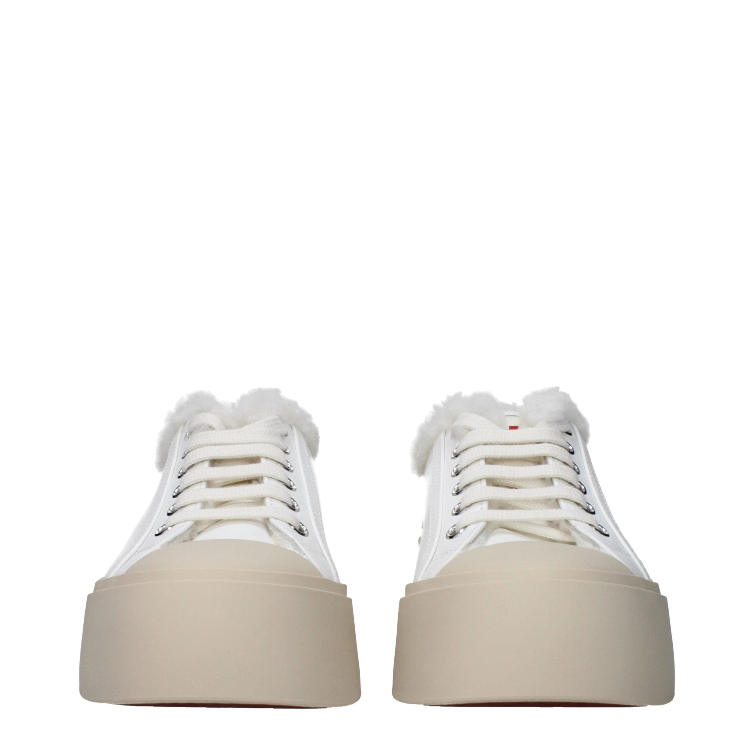 White Leather Low Tops