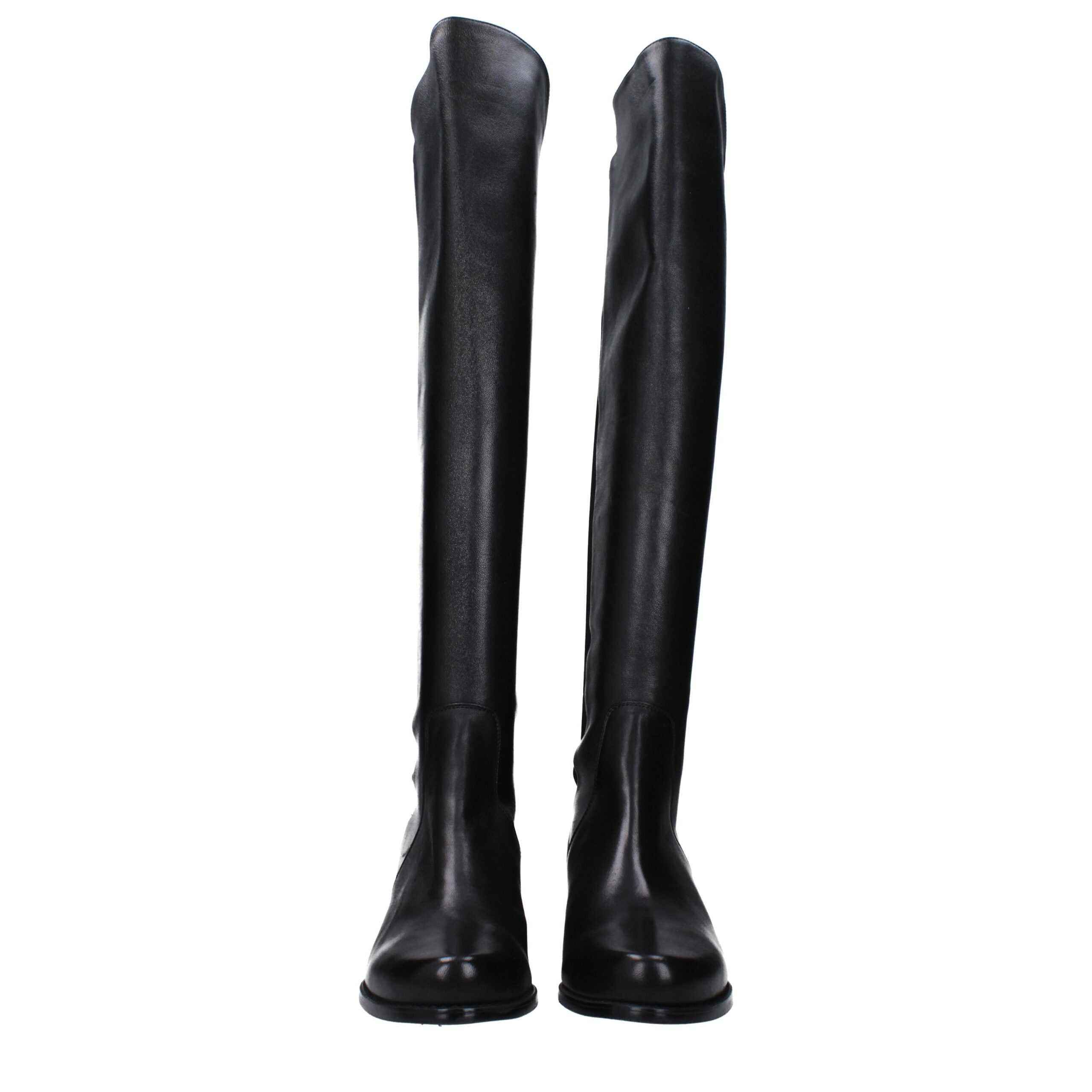 Black Leather Over The Knee