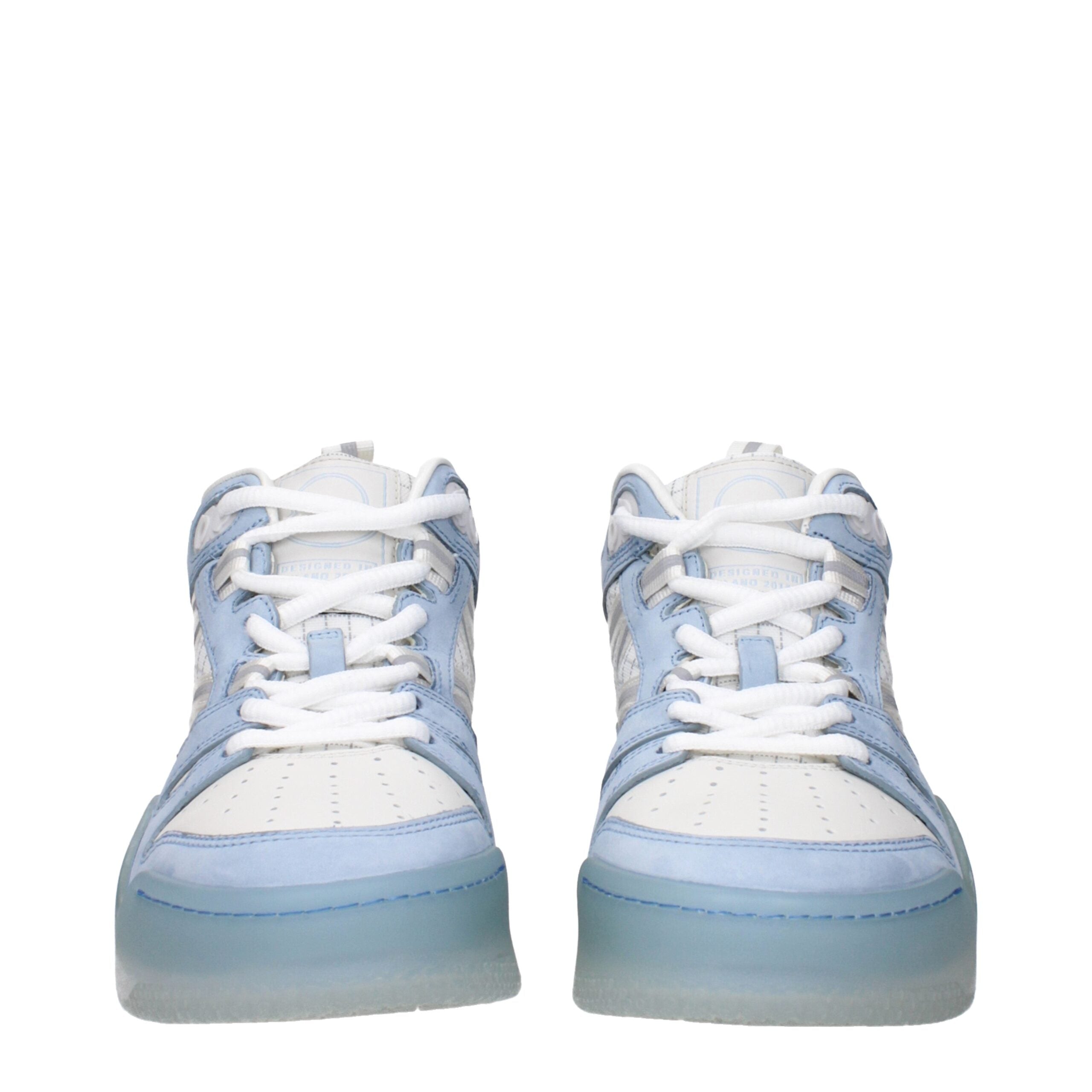 White Leather High Tops