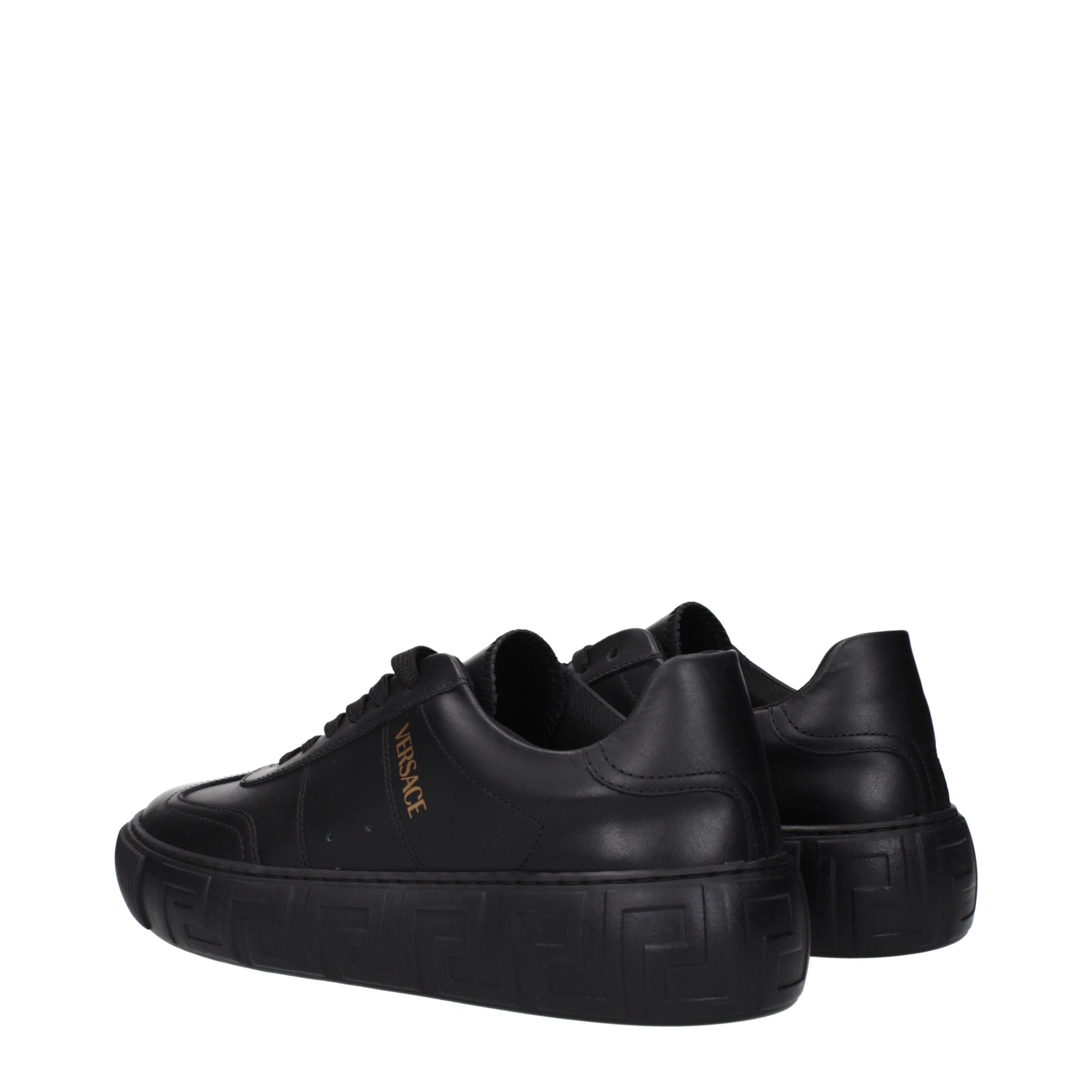 Black Leather Low Tops