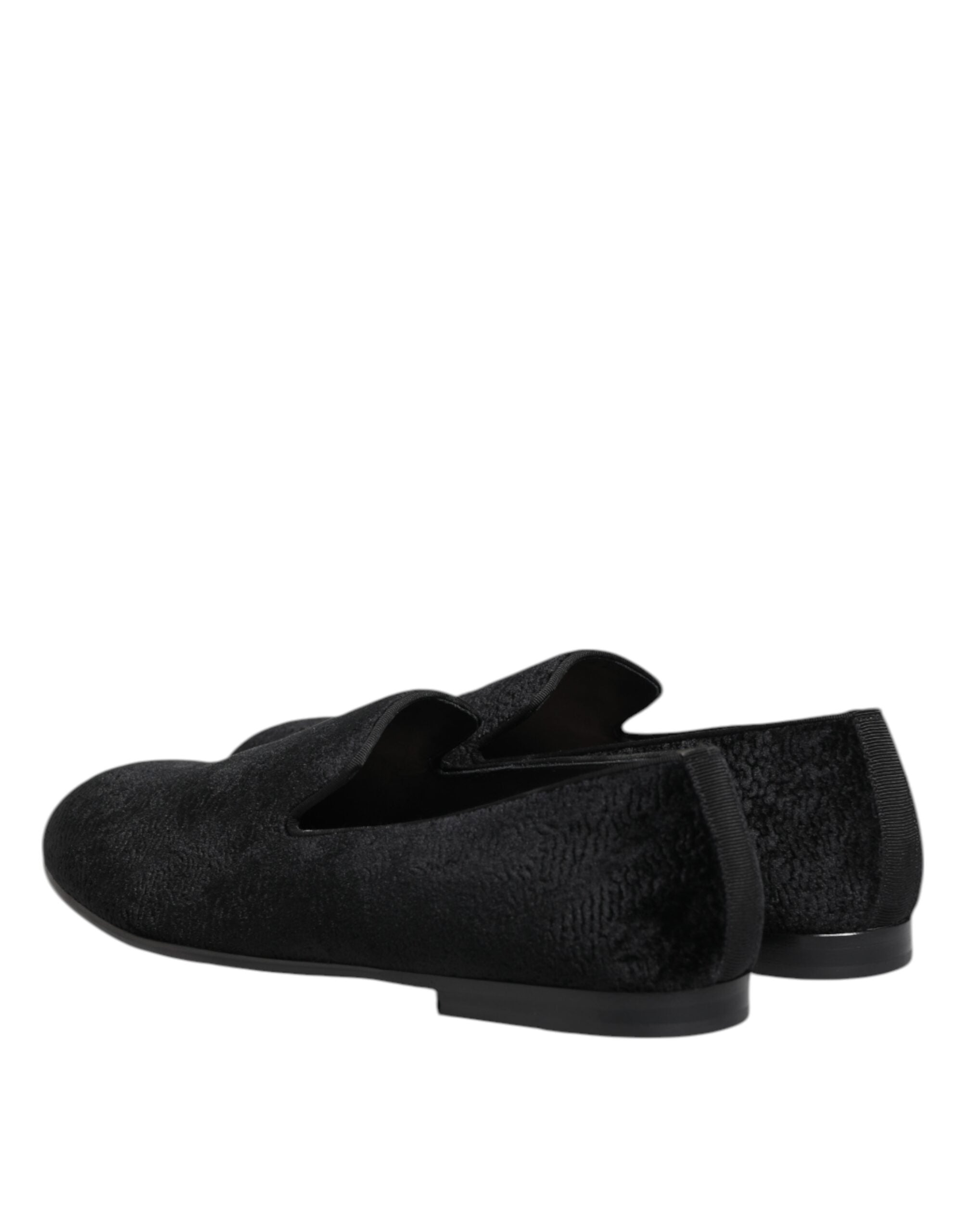 Black Jacquard Loafers Formal Men Dress Shoes