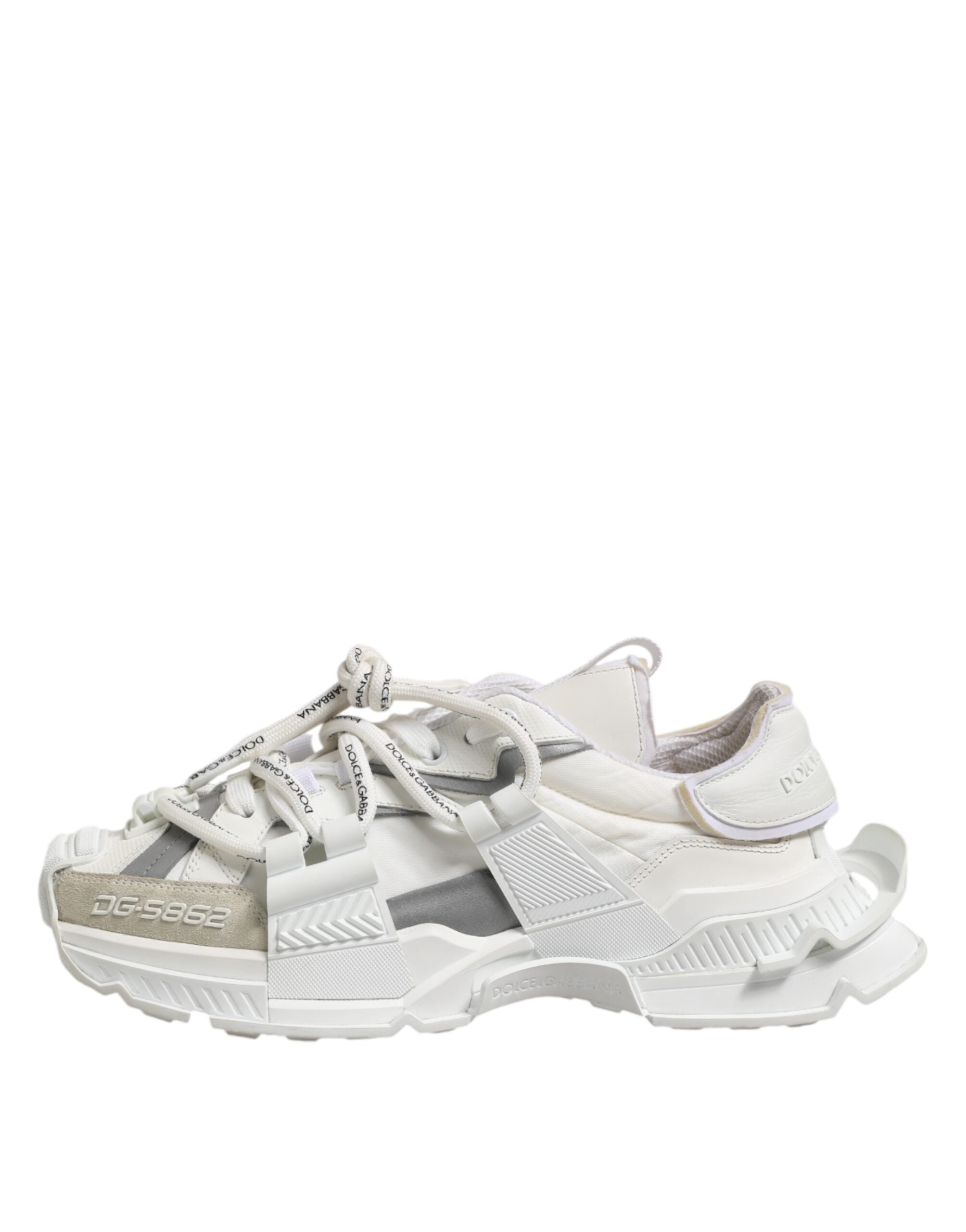 White Silver Low Top SPACE Men Sneakers Shoes
