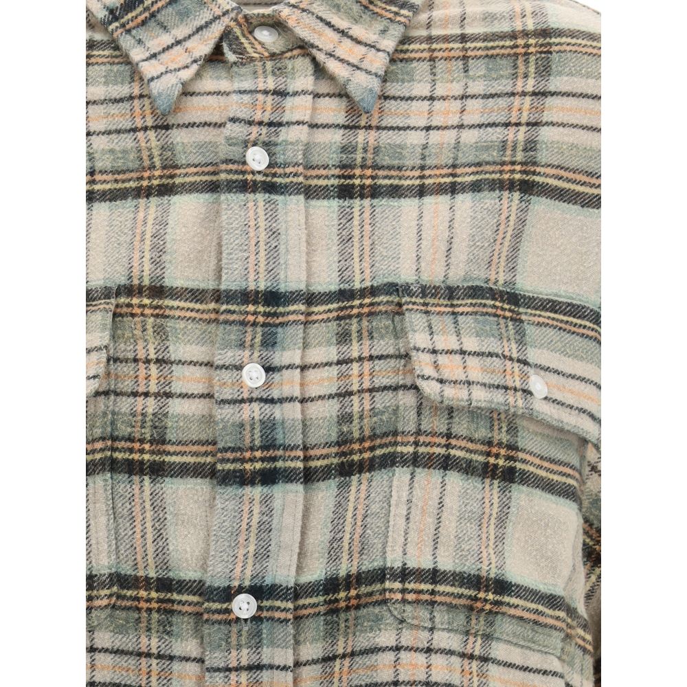 Plaid Shirt with frayed hem