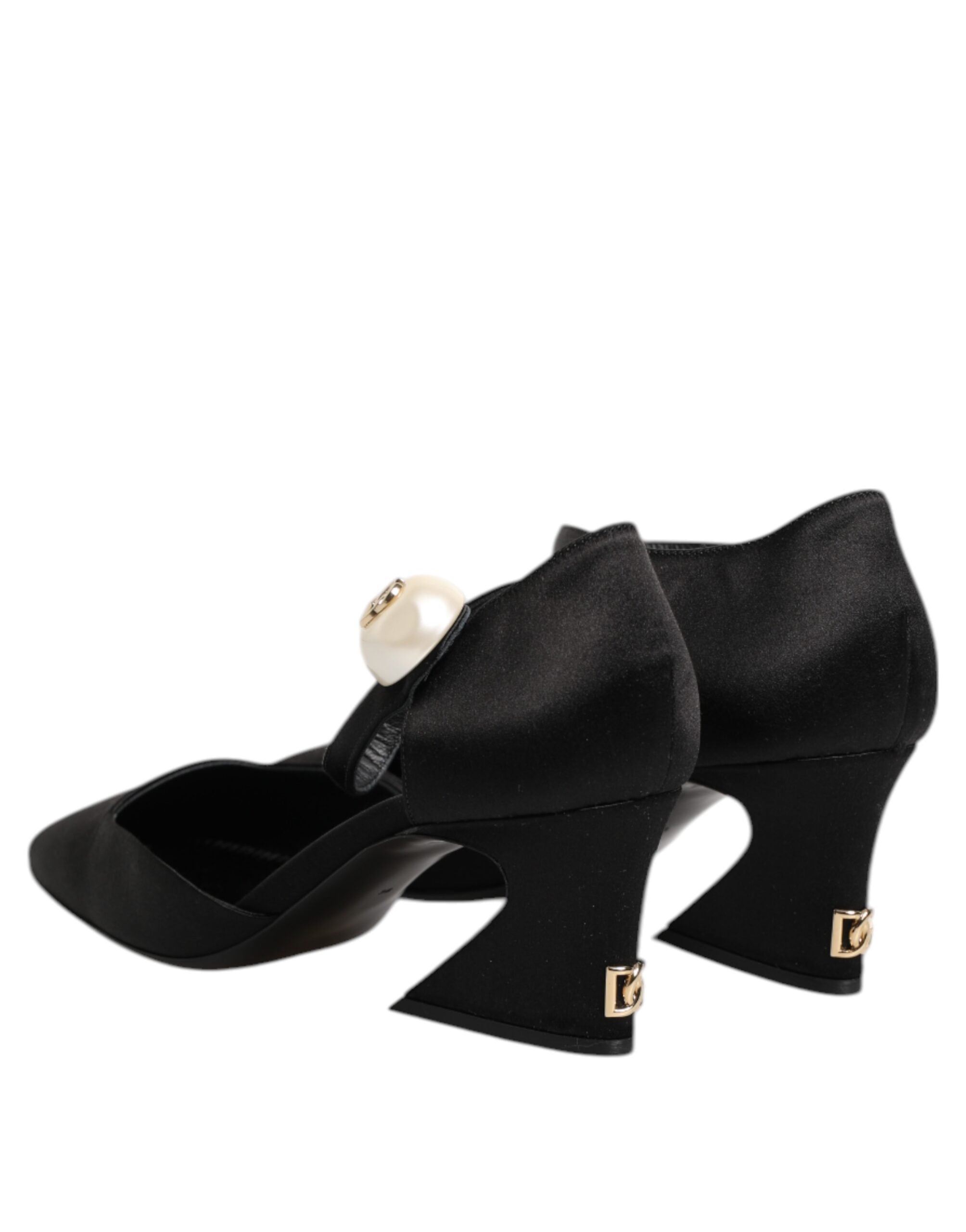 Black Leather Logo Ankle Strap Sandals Shoes