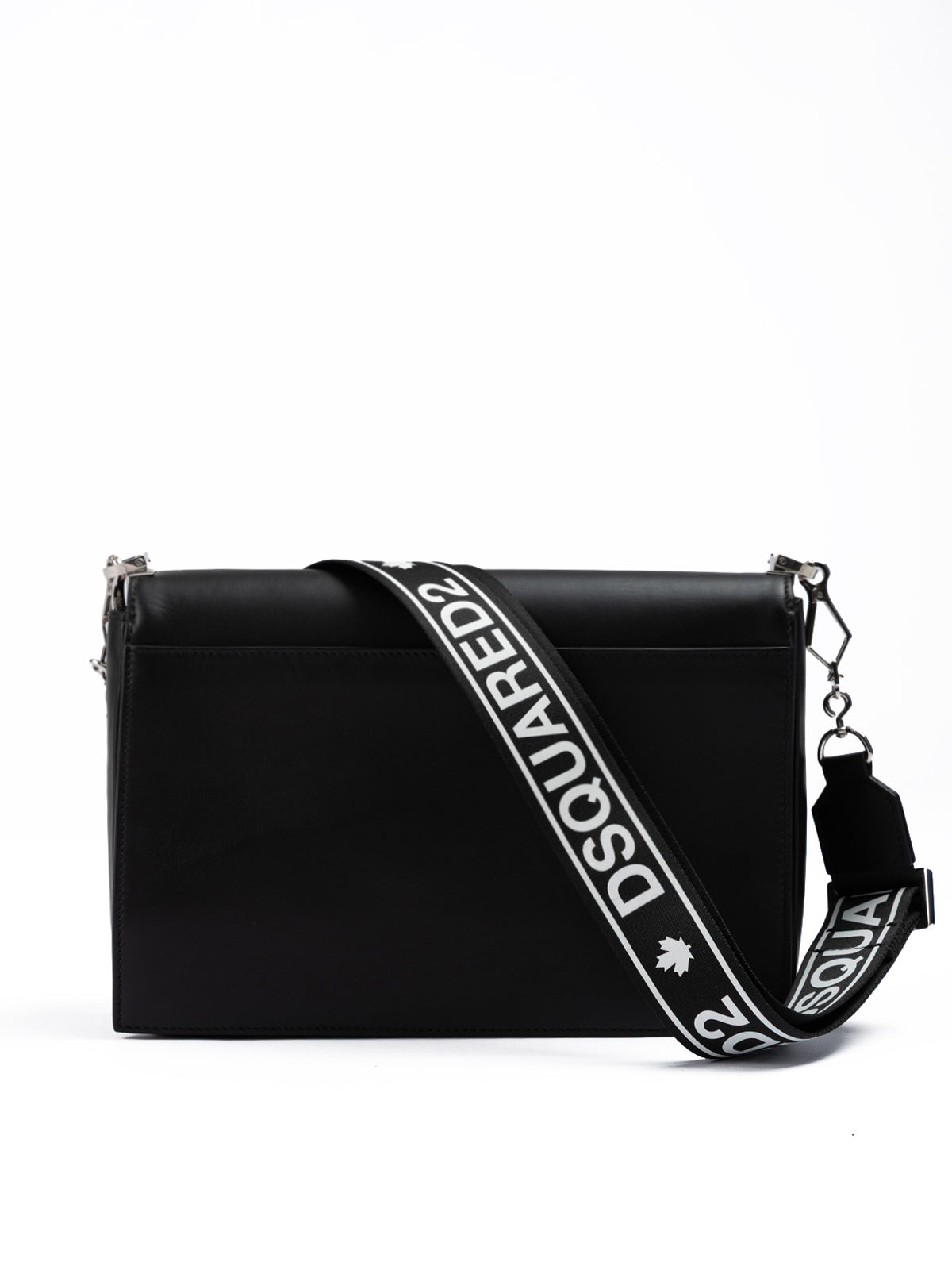 Black Leather Messenger Bag