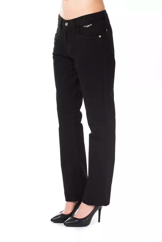 Black Cotton Women Pant
