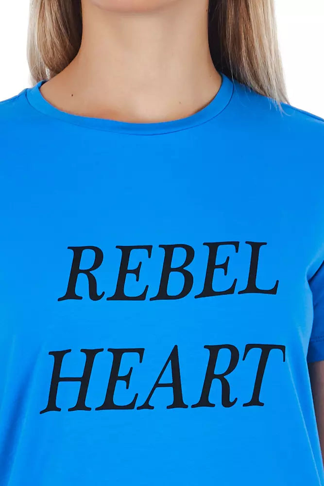 Light Blue Cotton Women Top