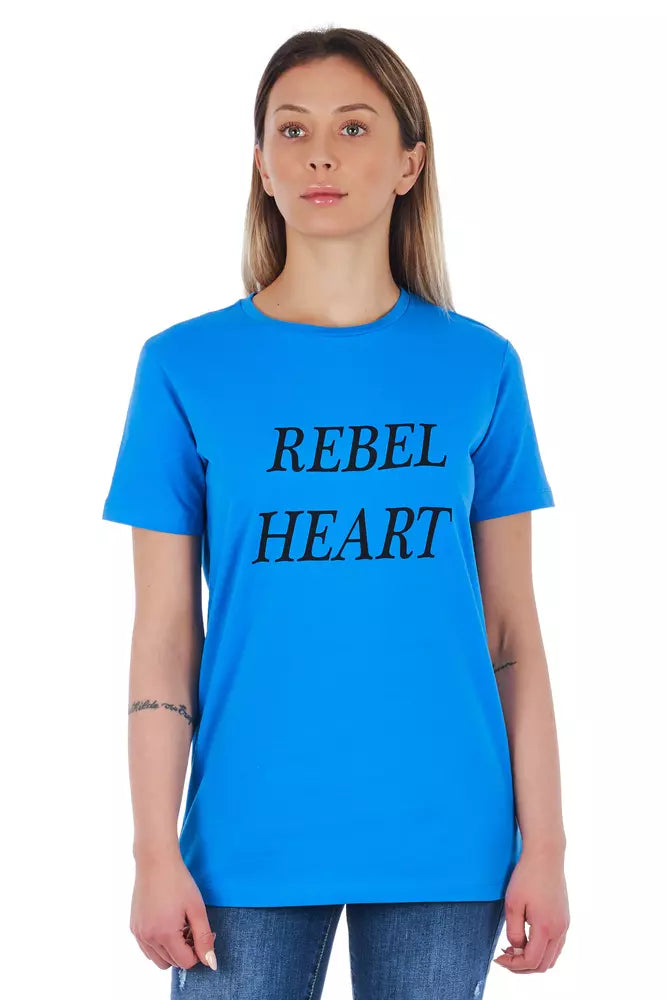 Light Blue Cotton Women Top