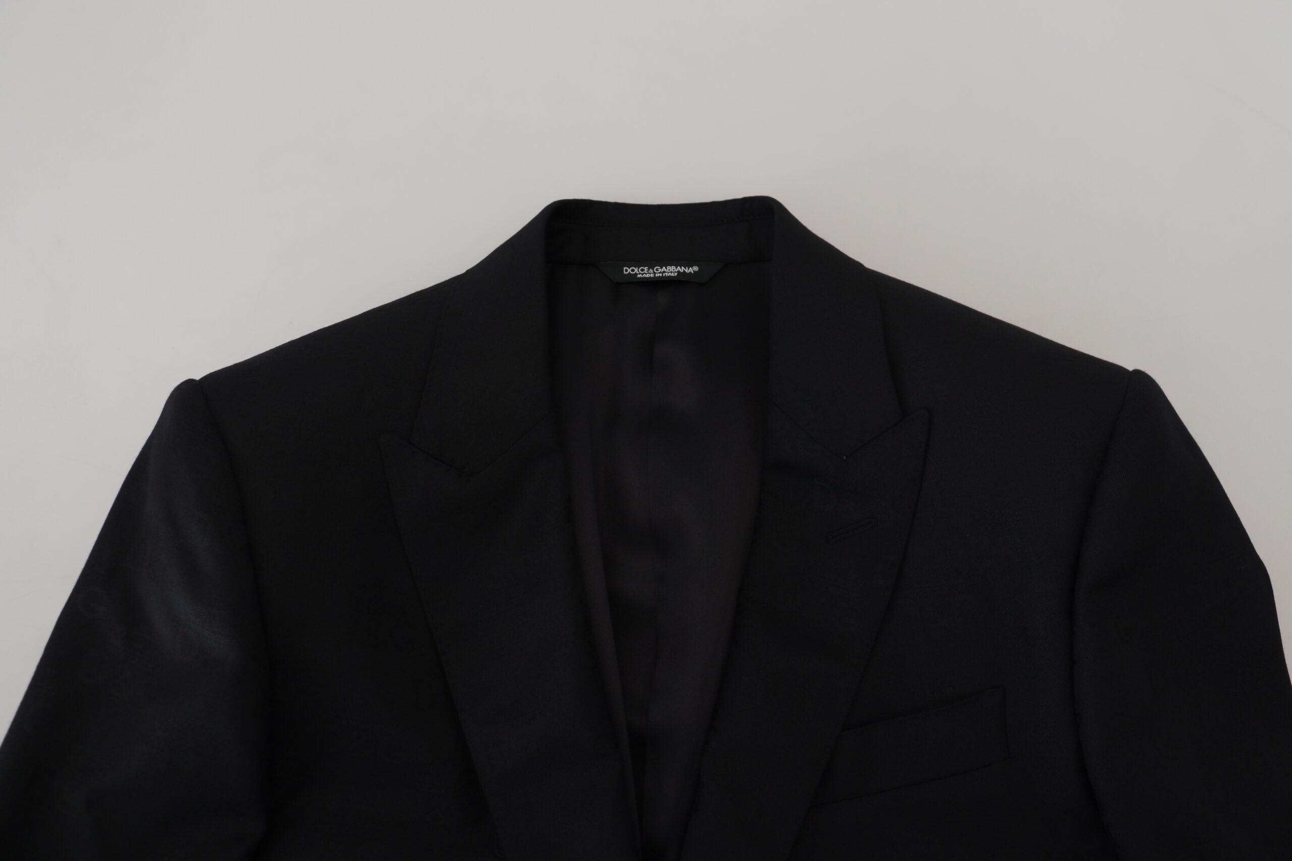 Black Wool Formal Coat Martini Blazer