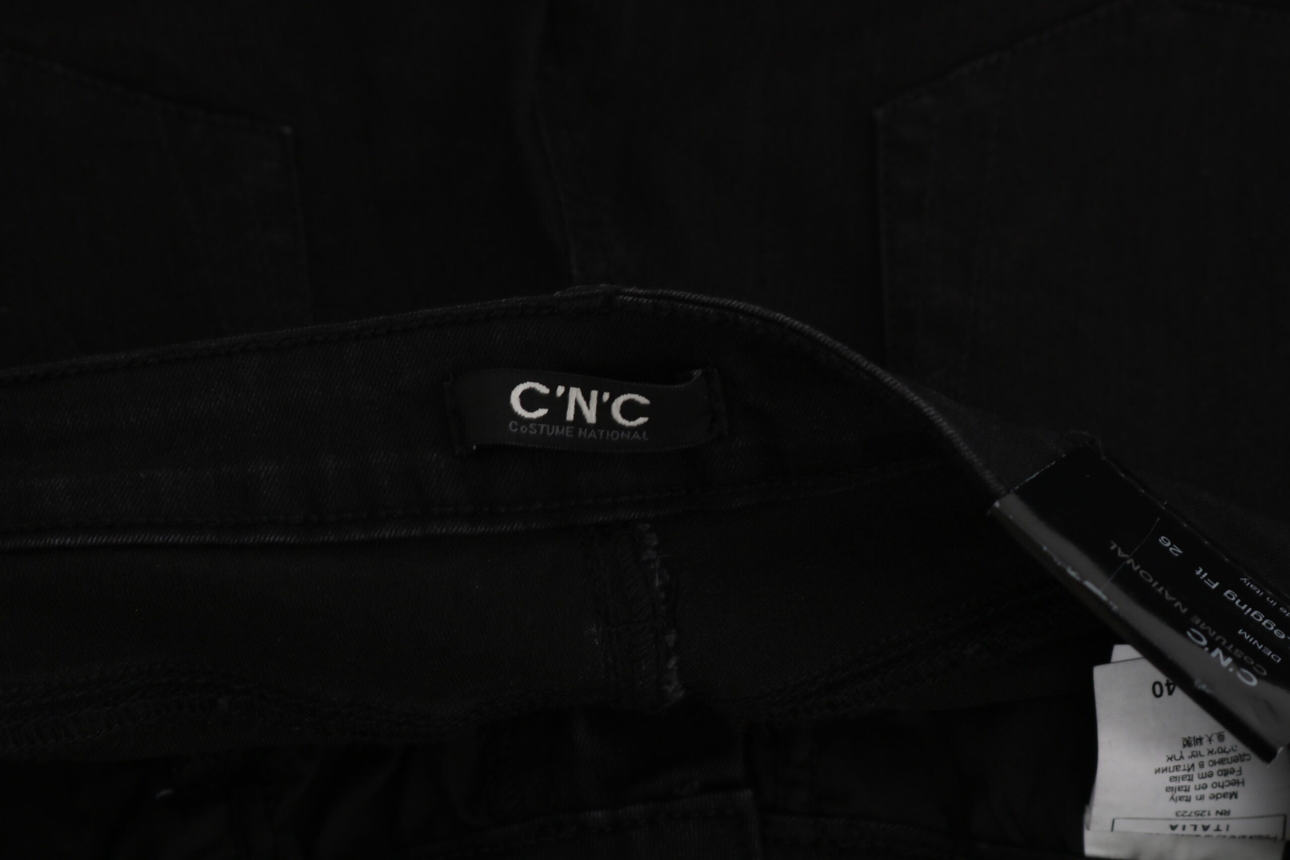 Black Embellished Mid Waist Skinny Denim Jeans