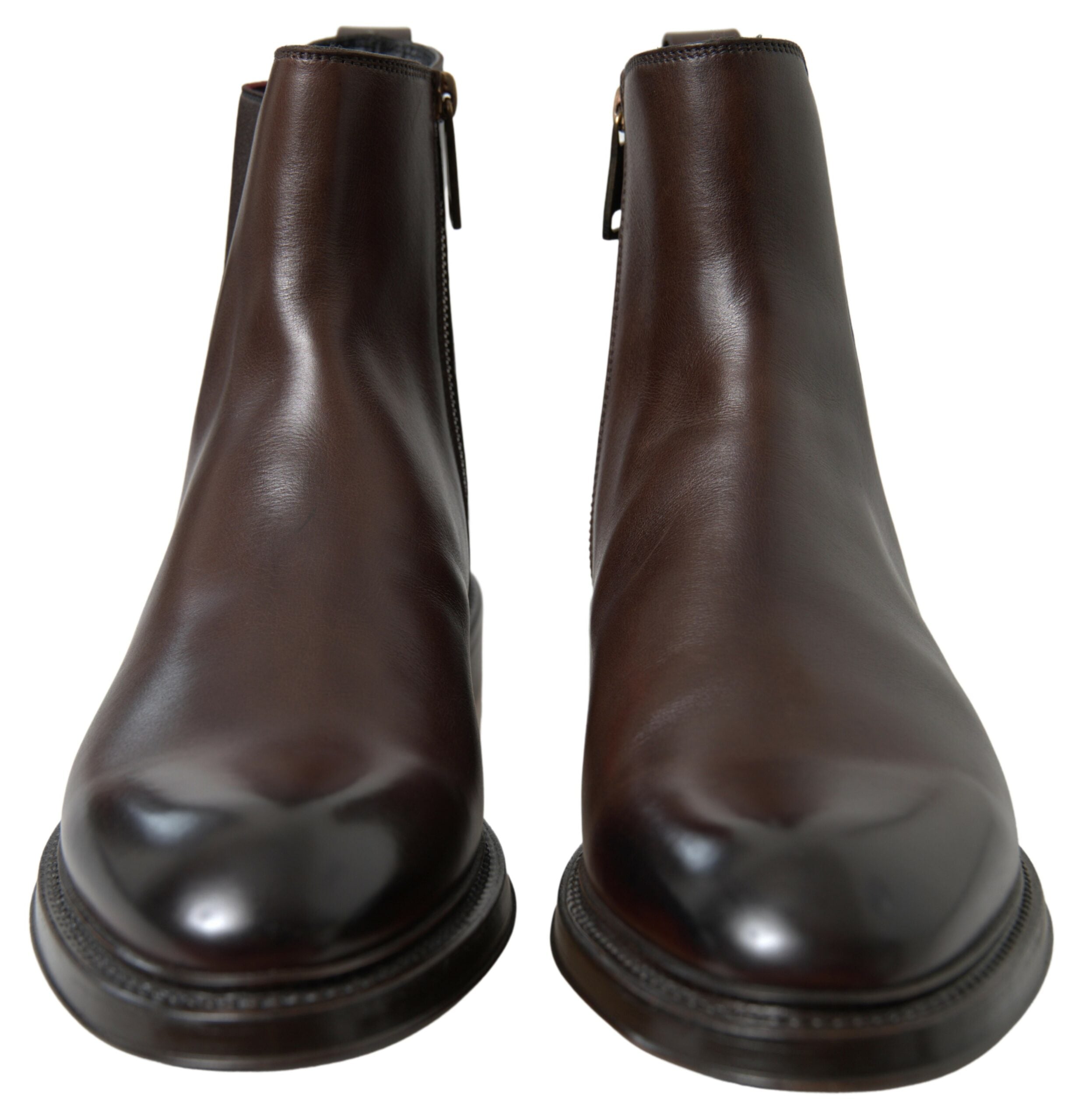 Brown Leather Chelsea Mens Boots Shoes