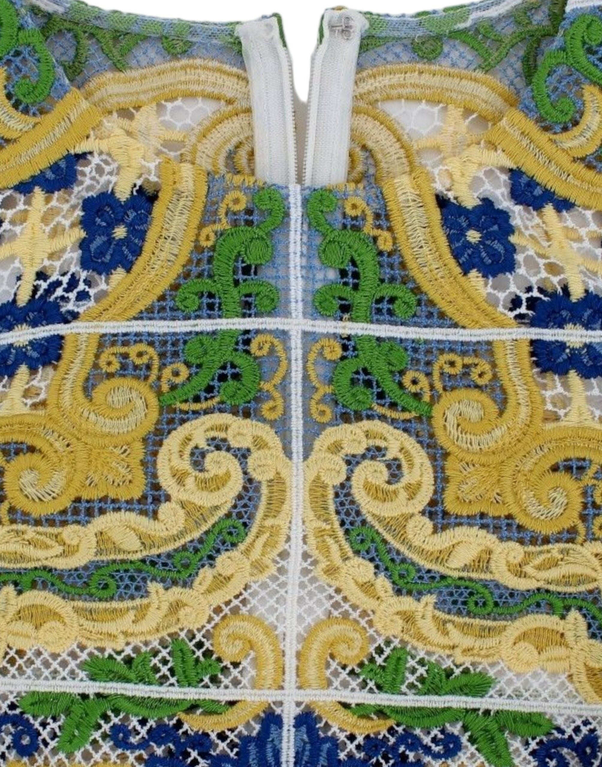 Multicolor Majolica Embroidered Sweater