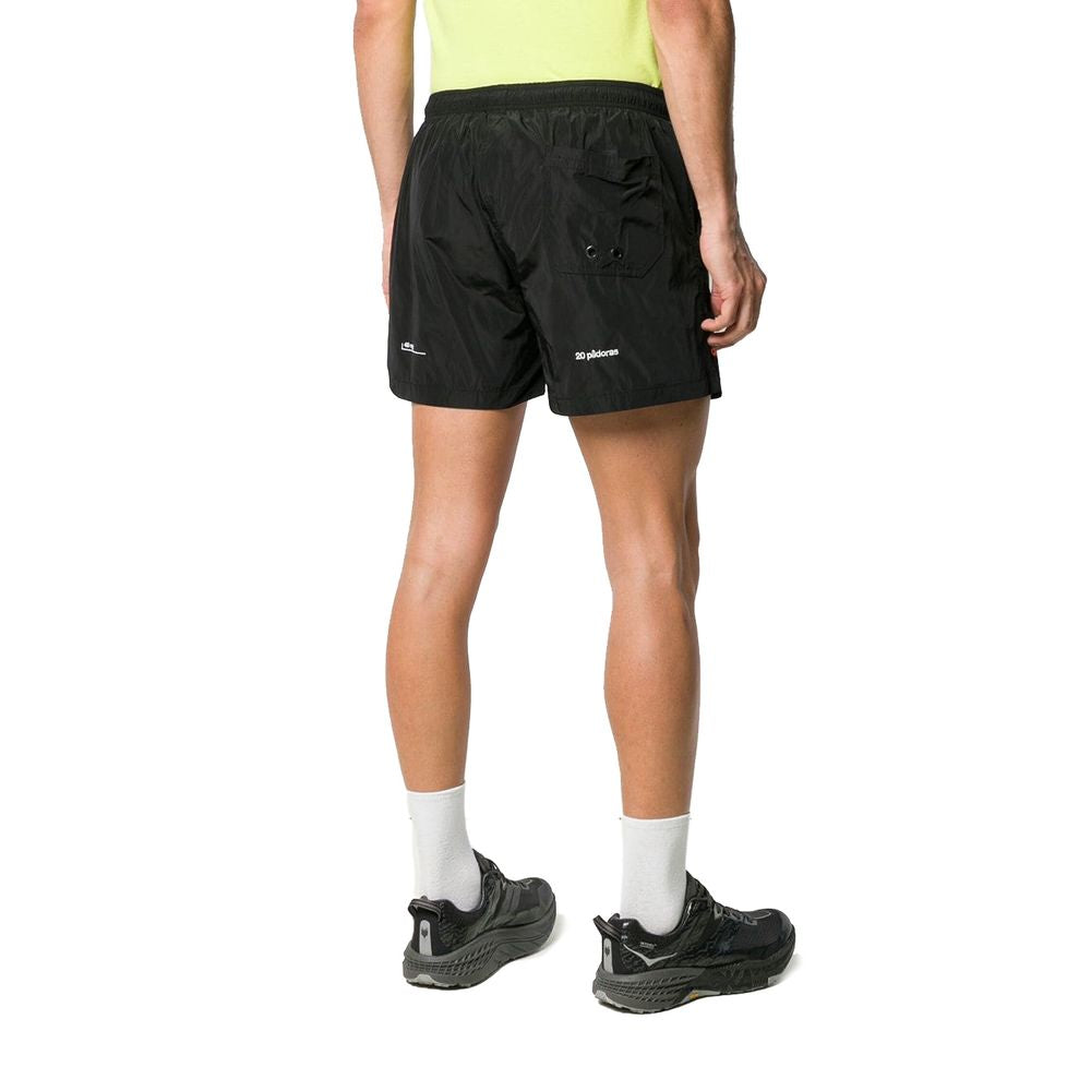 Black Polyamide Men's Swimwear Boxer
