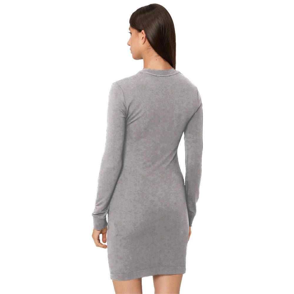 Brown Cotton Women Dress