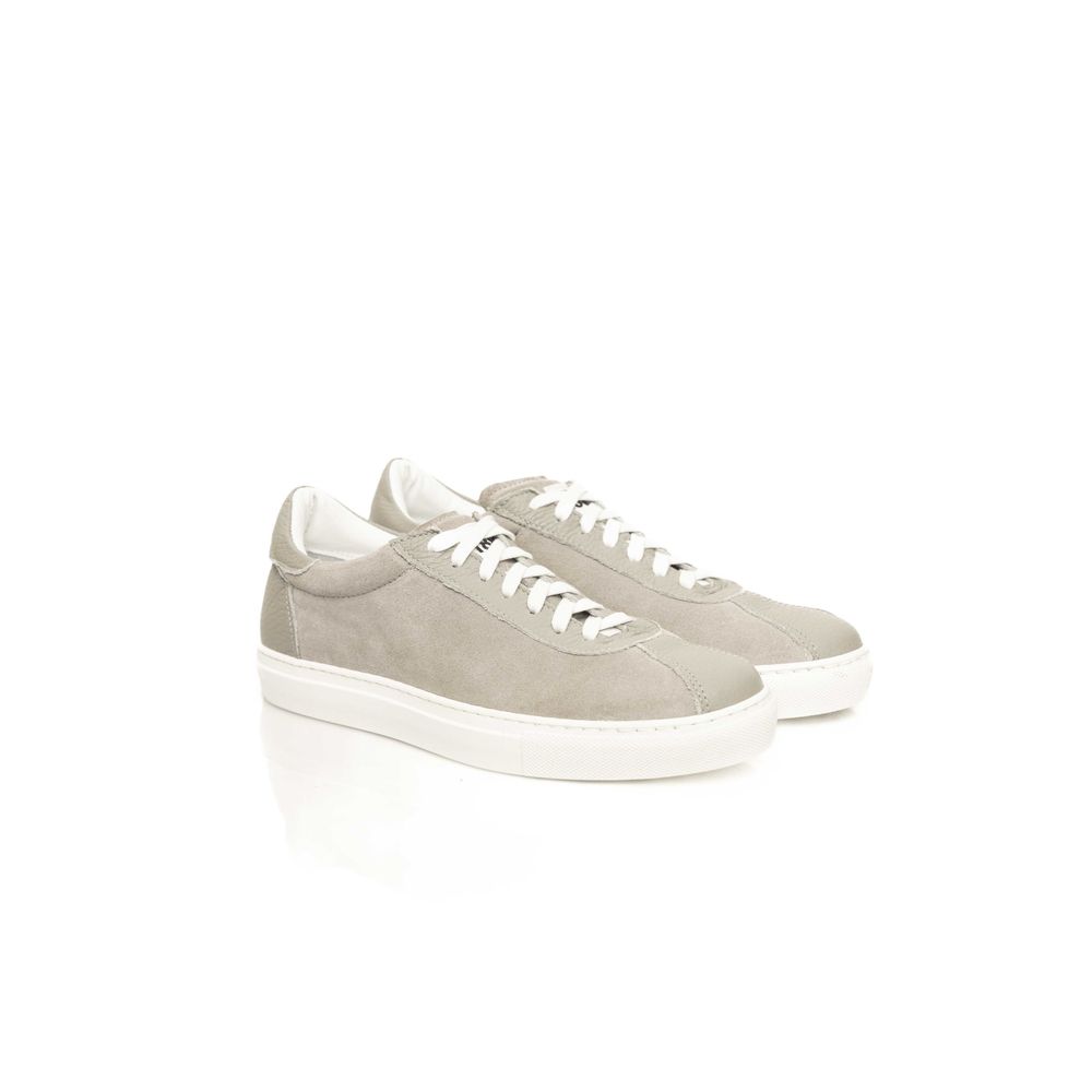 Gray Cowhide Men Sneaker