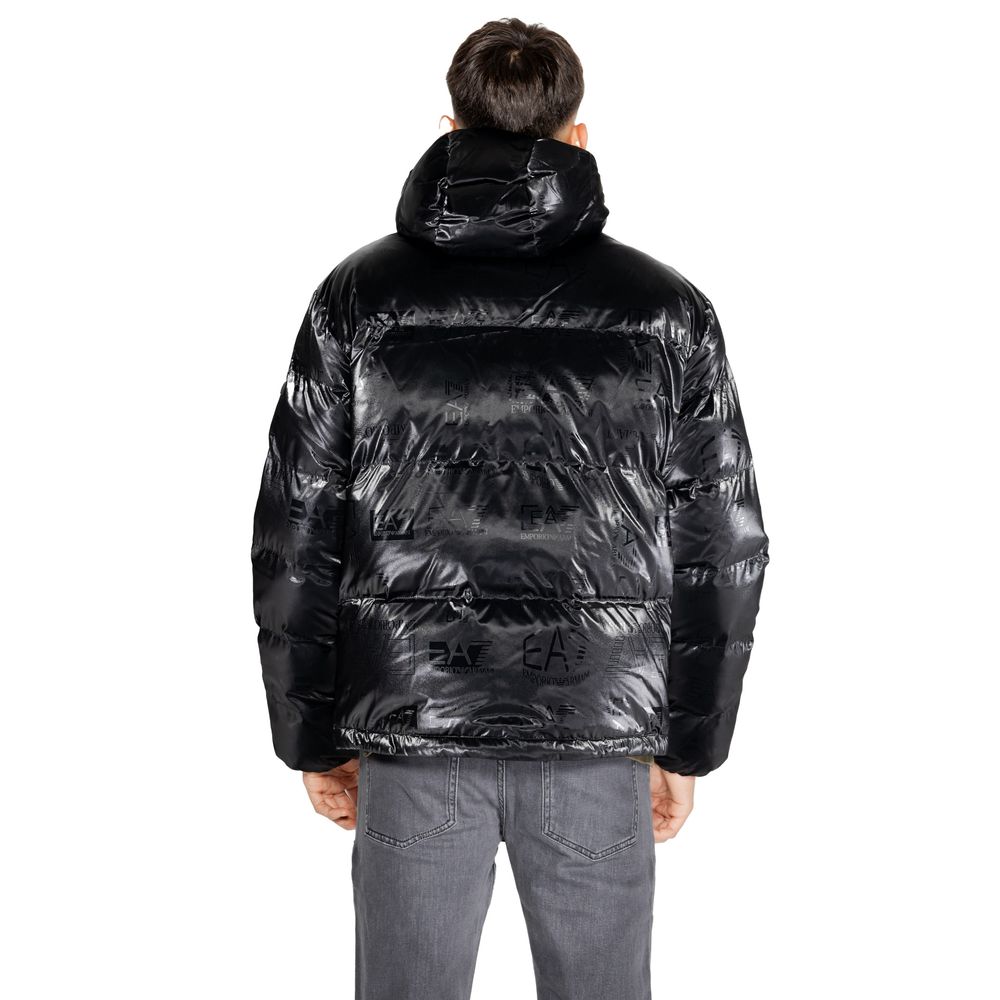 Black Polyester Jackets & Coat