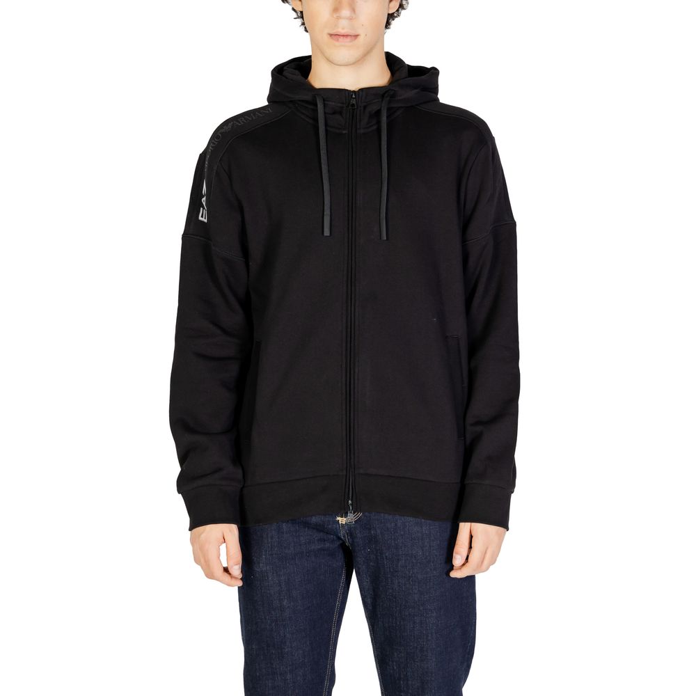 Black Cotton Hoody