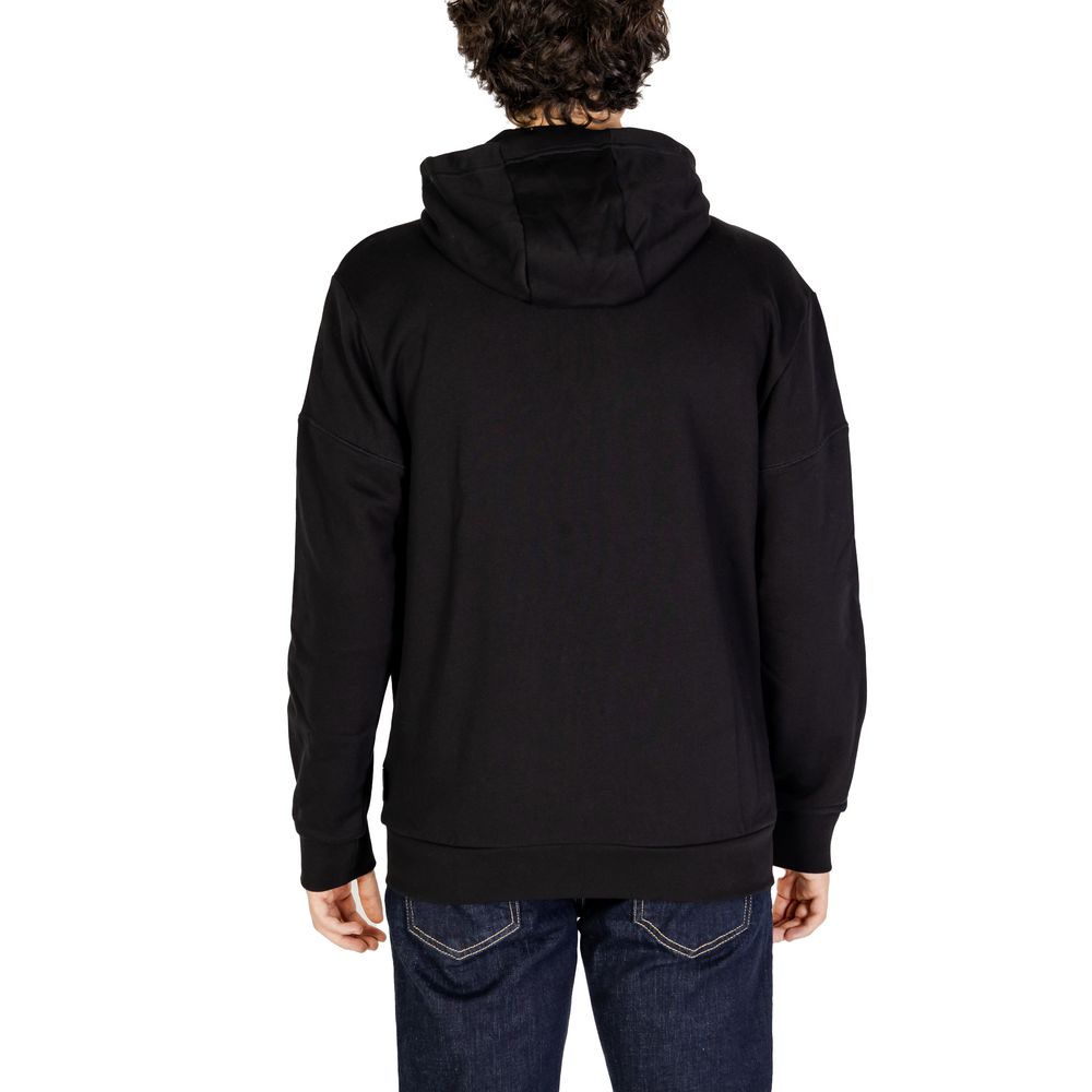 Black Cotton Hoody