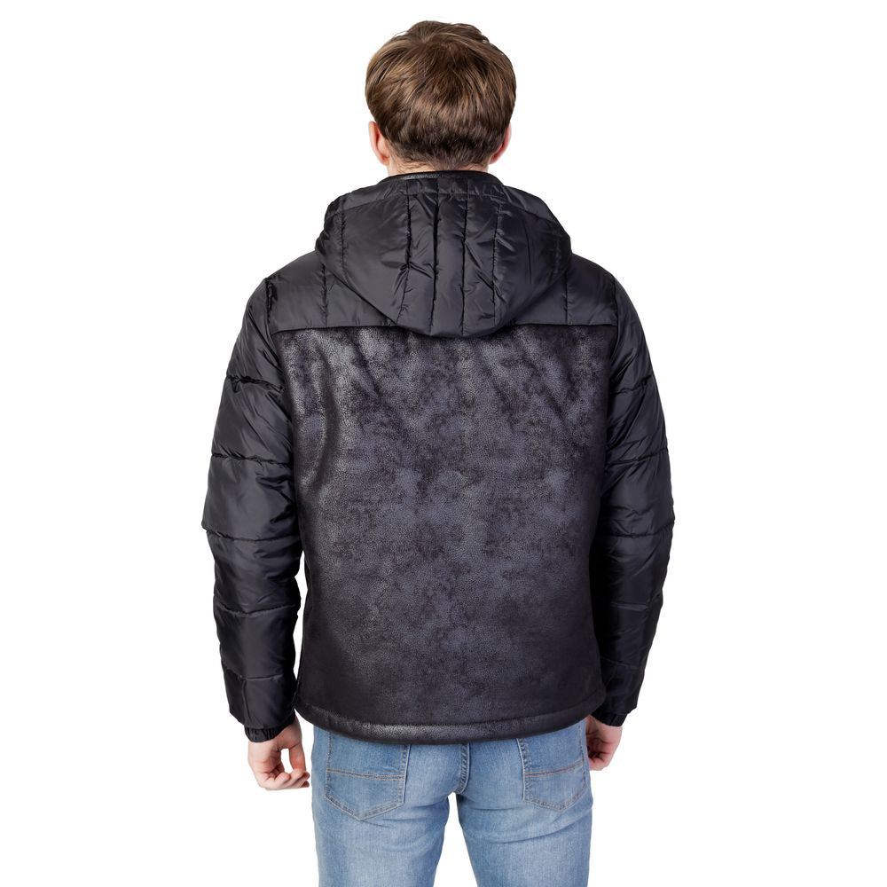 Black Polyester Jackets & Coat