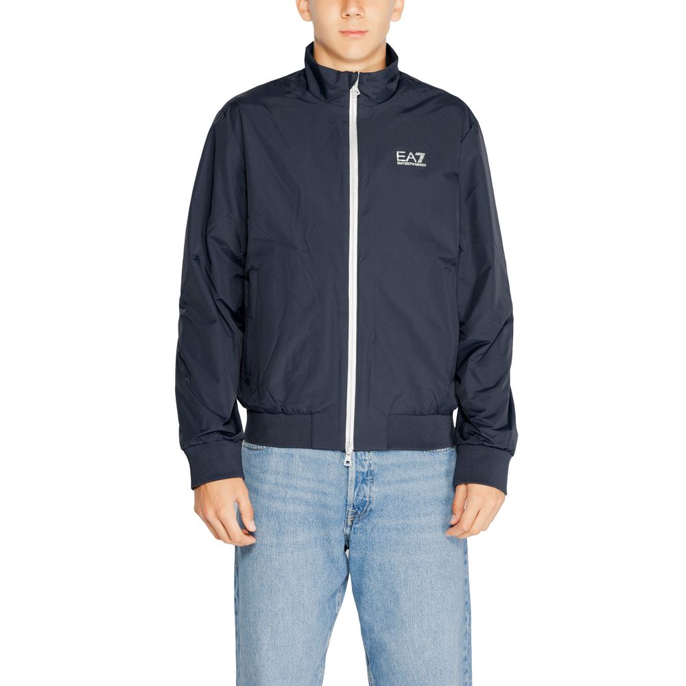 Blue Polyamide Jackets & Coat