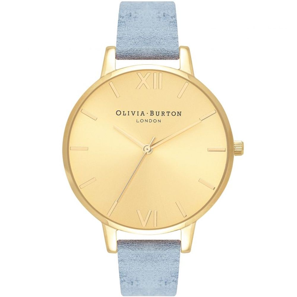 Blue Artificial Leather Watch