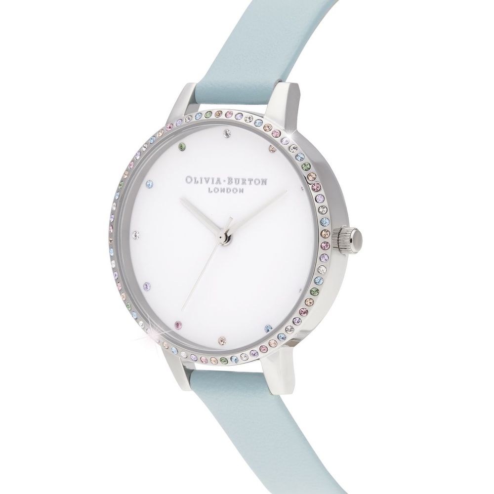 Blue Artificial Leather Watch