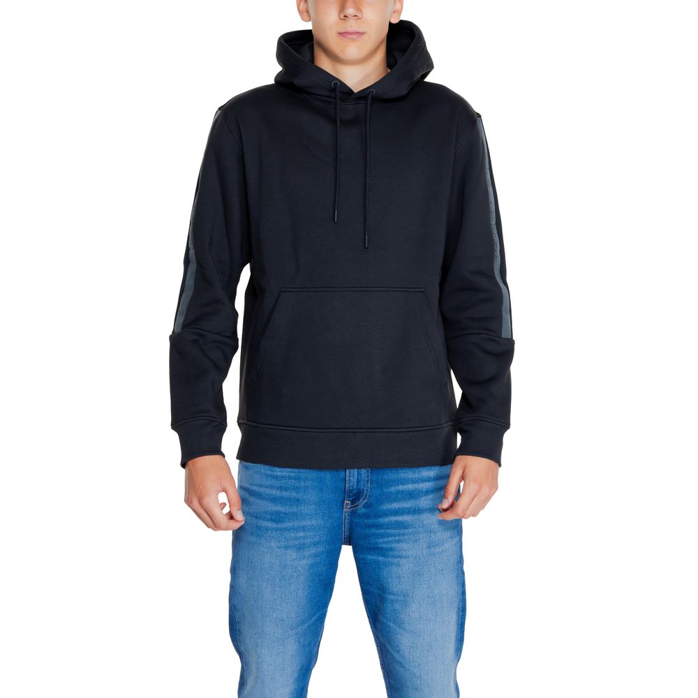 Black Cotton Hoody