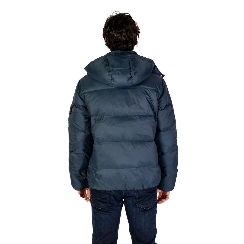 Blue Polyamide Jackets & Coat