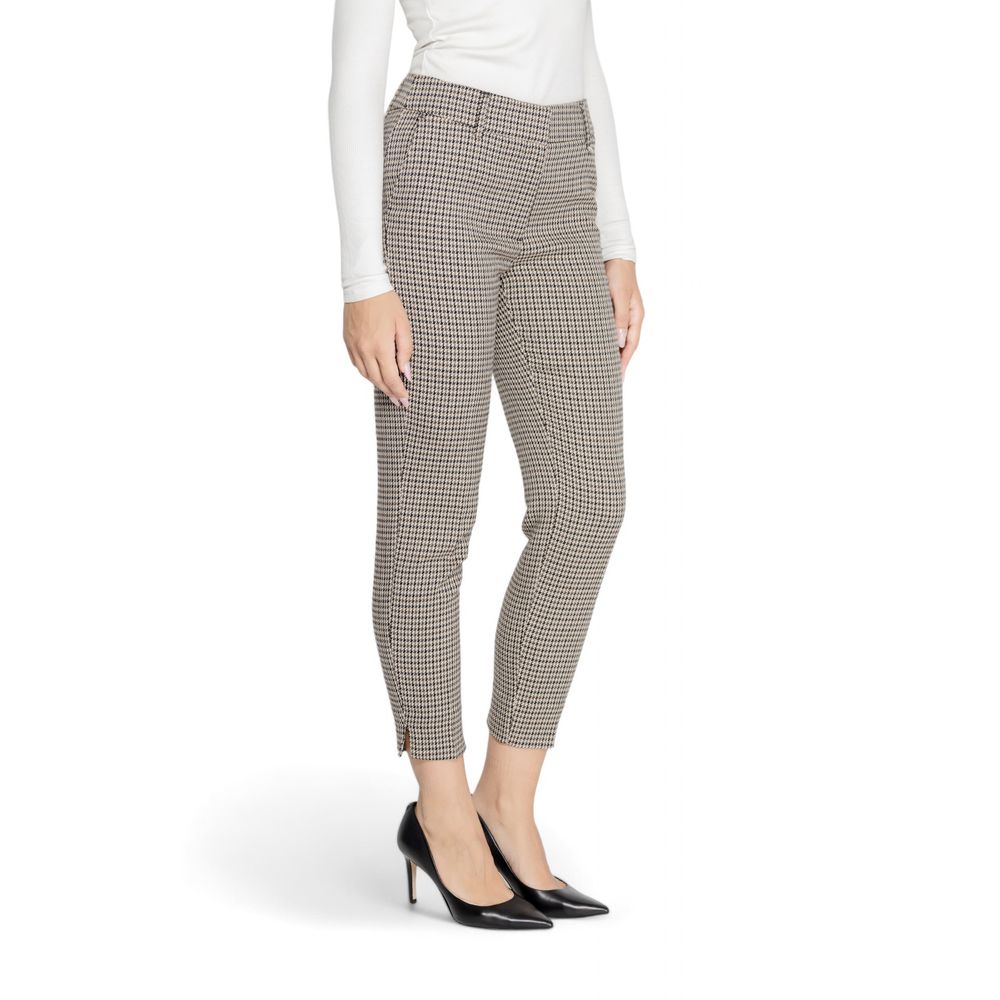 Beige Polyester Pant