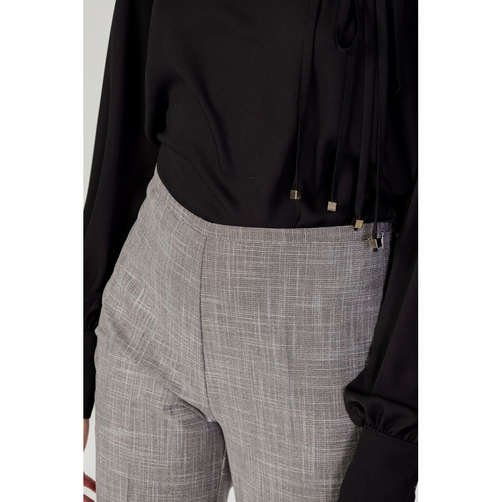 Gray Polyester Pant