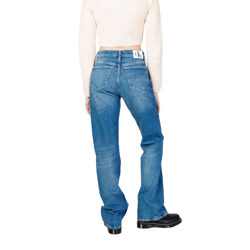 Blue Cotton Mom Jean