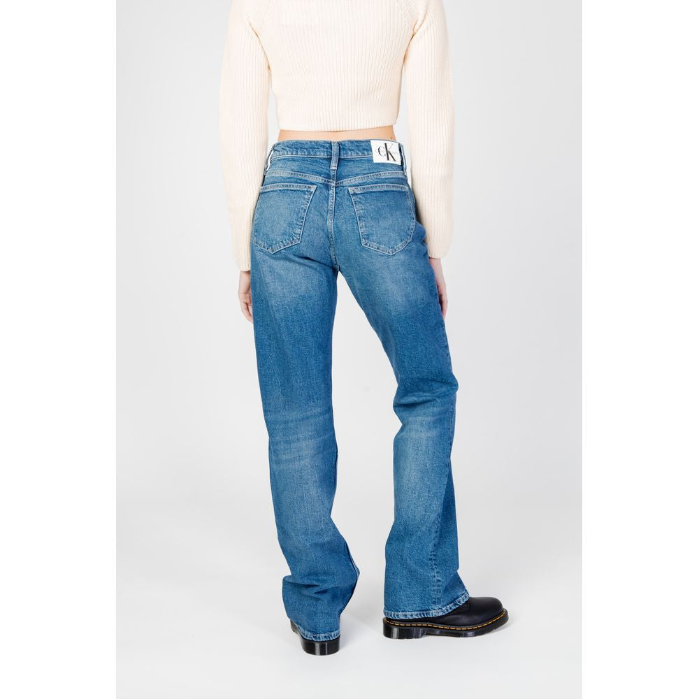 Blue Cotton Mom Jean