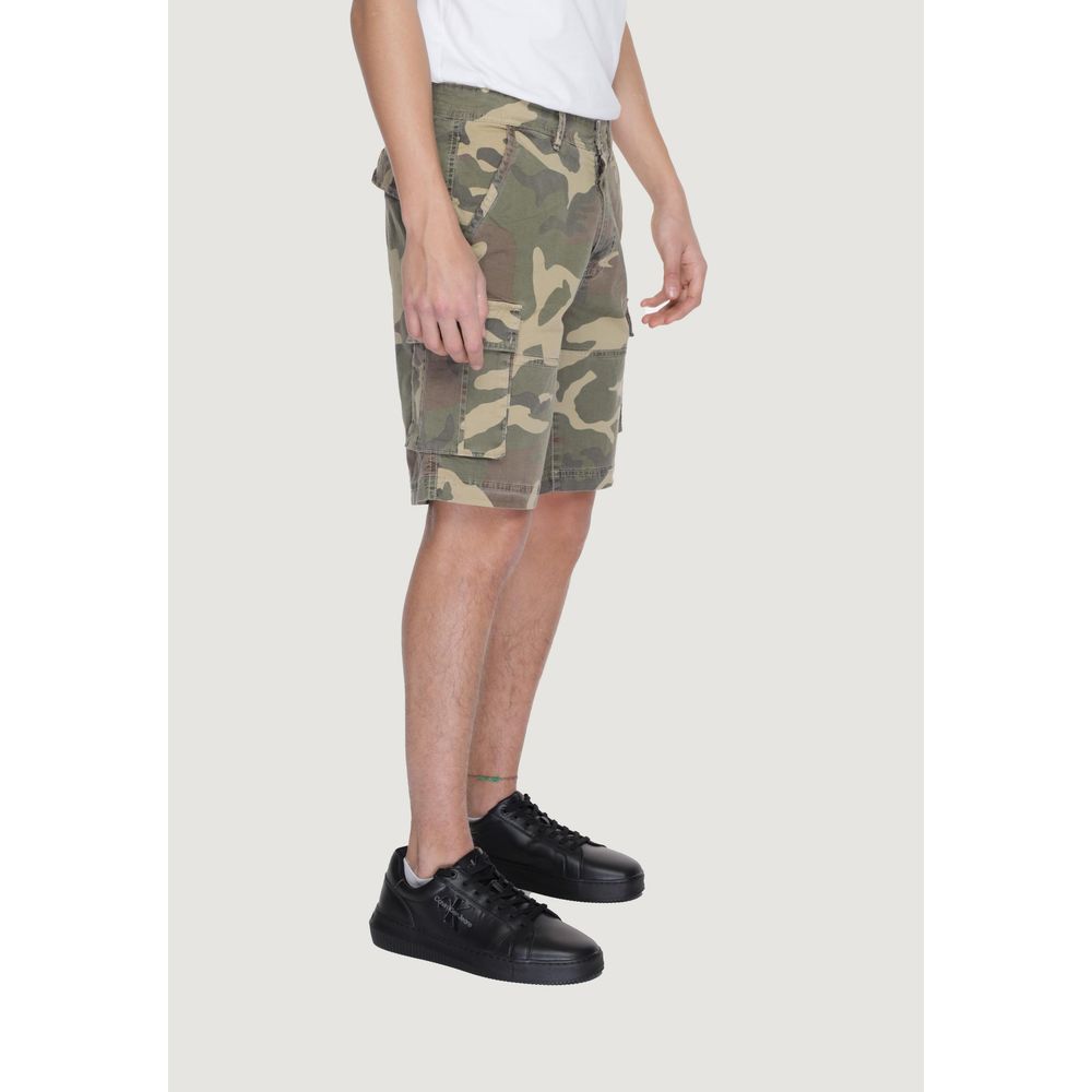 Beige Cotton Bermuda