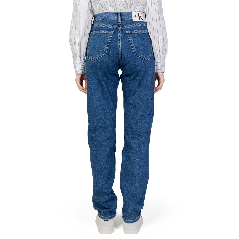 Blue Cotton Slim Fit Jean