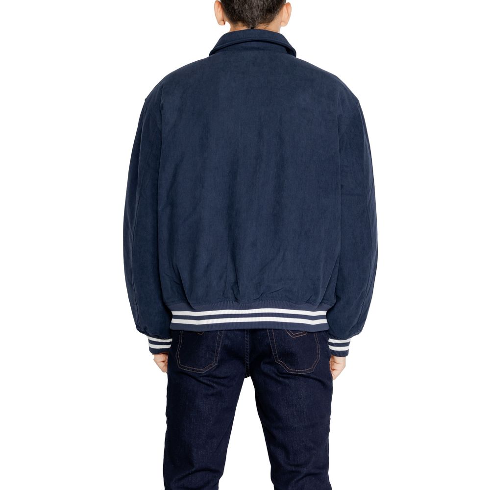 Blue Recycled Polyester Jackets & Coat